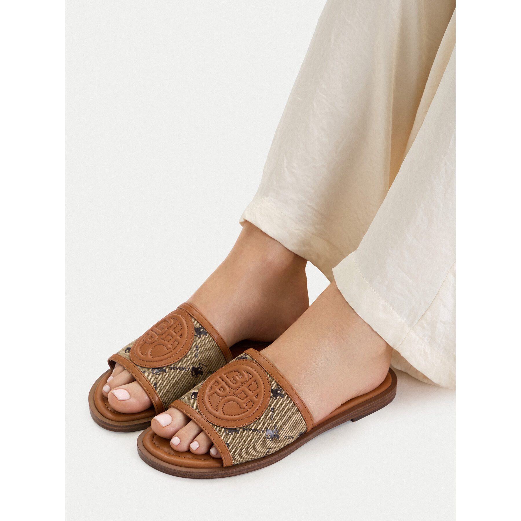 BEVERLY HILLS POLO CLUB Beverly Hills Polo Club Damen-Flip-Flops, braun Badepantolette