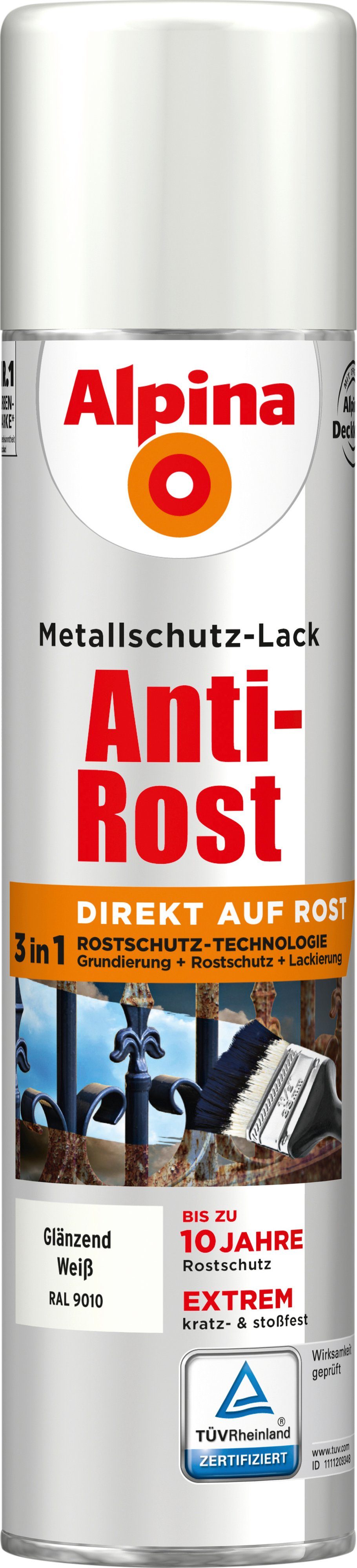 Alpina Metallschutzlack Alpina Sprühmetallschutz-Lack ml Anti 400 Rost