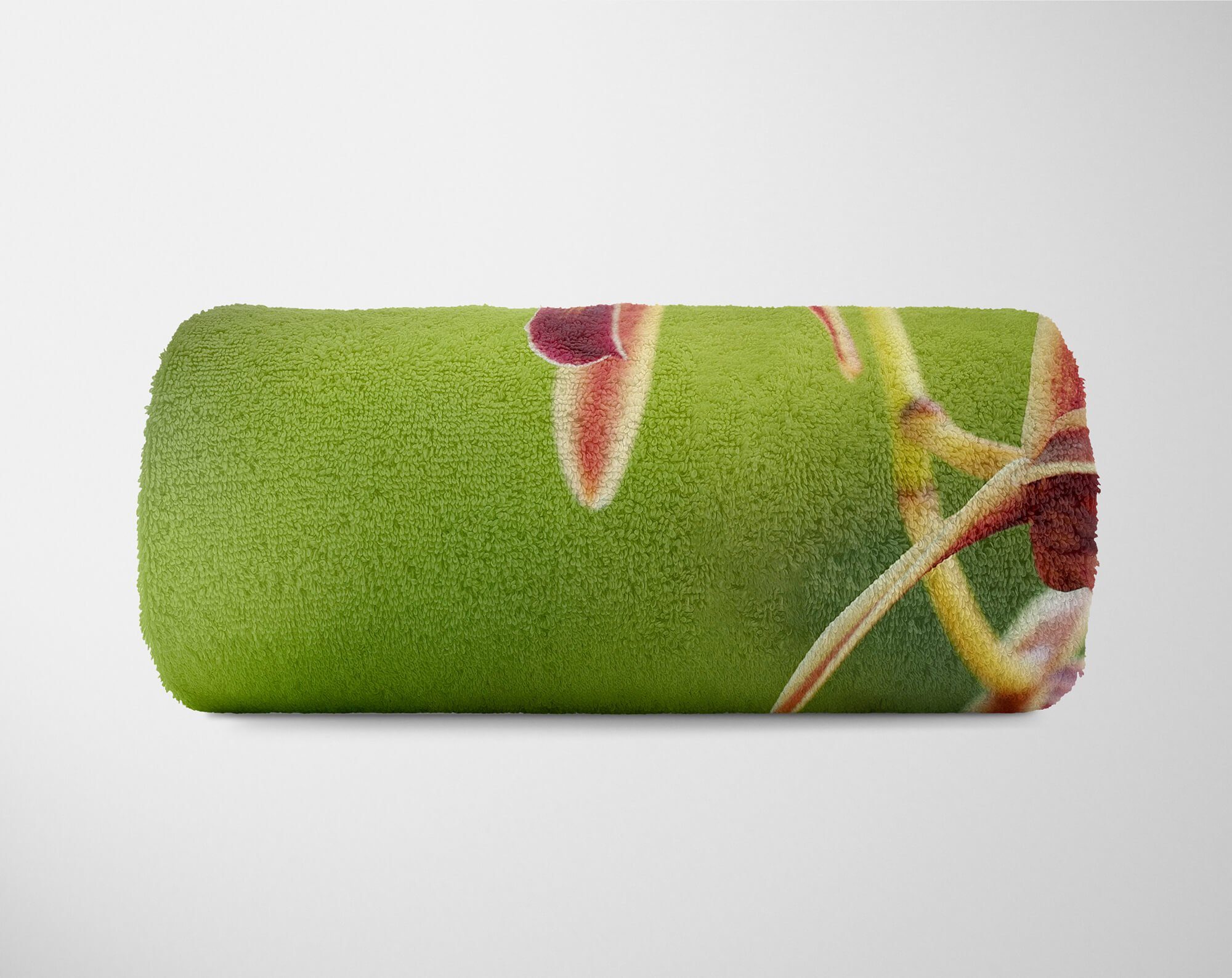 Baumwolle-Polyester-Mix Handtücher Fotomotiv Kuscheldecke Exotische Bl, Art mit Sinus (1-St), Blume Strandhandtuch Saunatuch Handtuch Handtuch