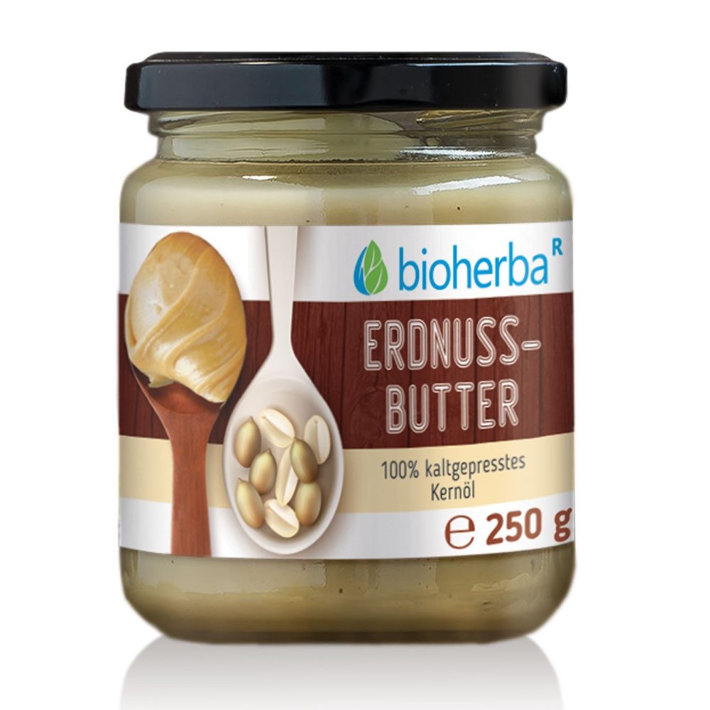 BIOHERBA R Erdnussbutter 250 g Glas