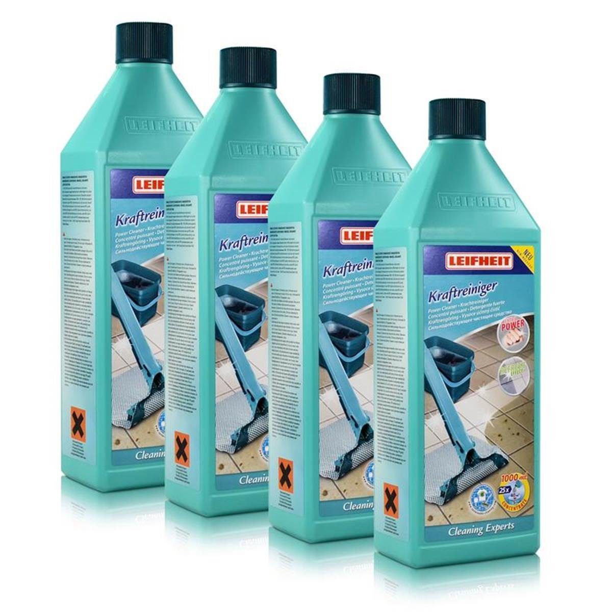 4x Leifheit Kraftreiniger Cleaning Experts 1 L Fussbodenreiniger