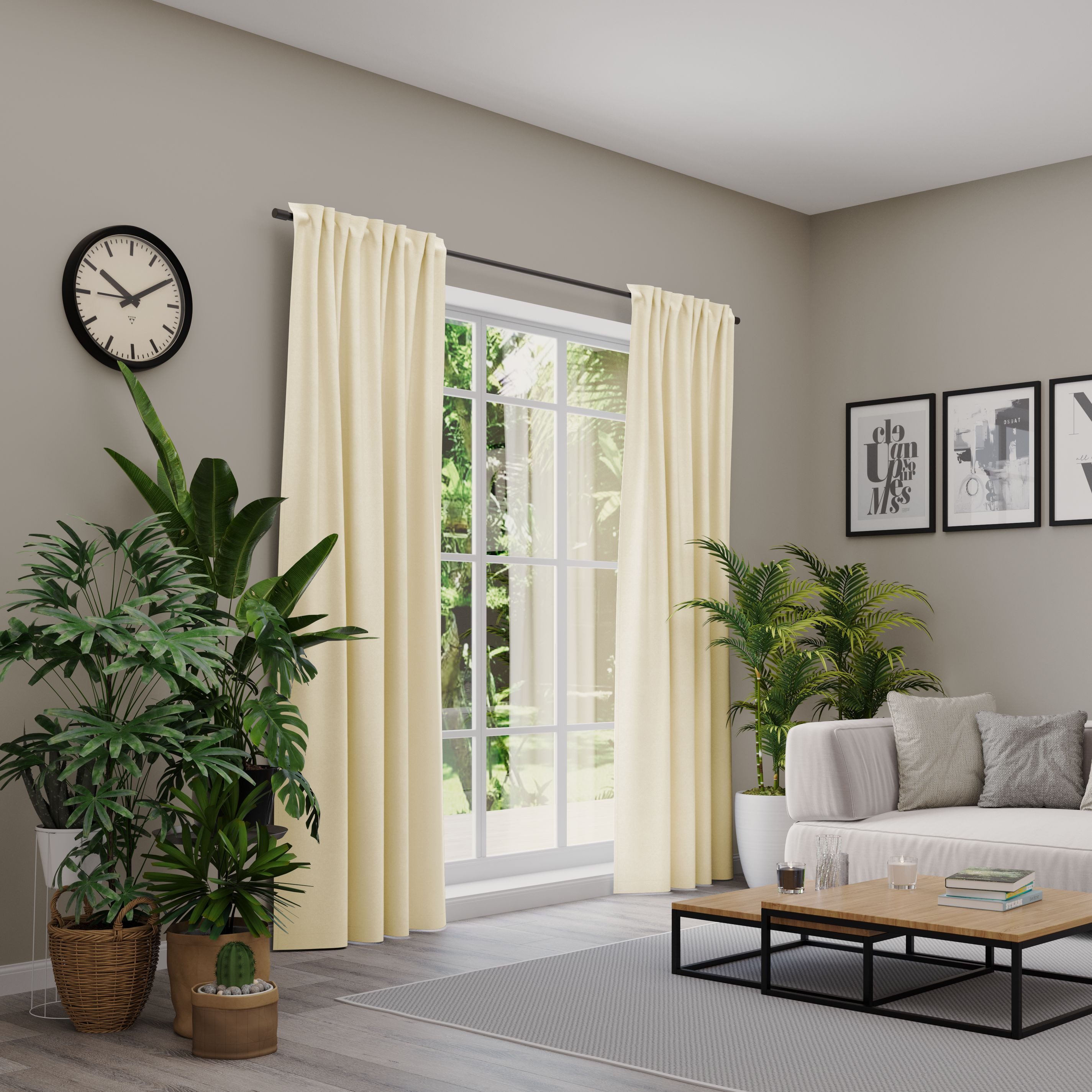 Neutex for you Vorhang "BELMONDO" Multifunktionsband 1 Stk. tlg. Uni mit sa günstig online kaufen