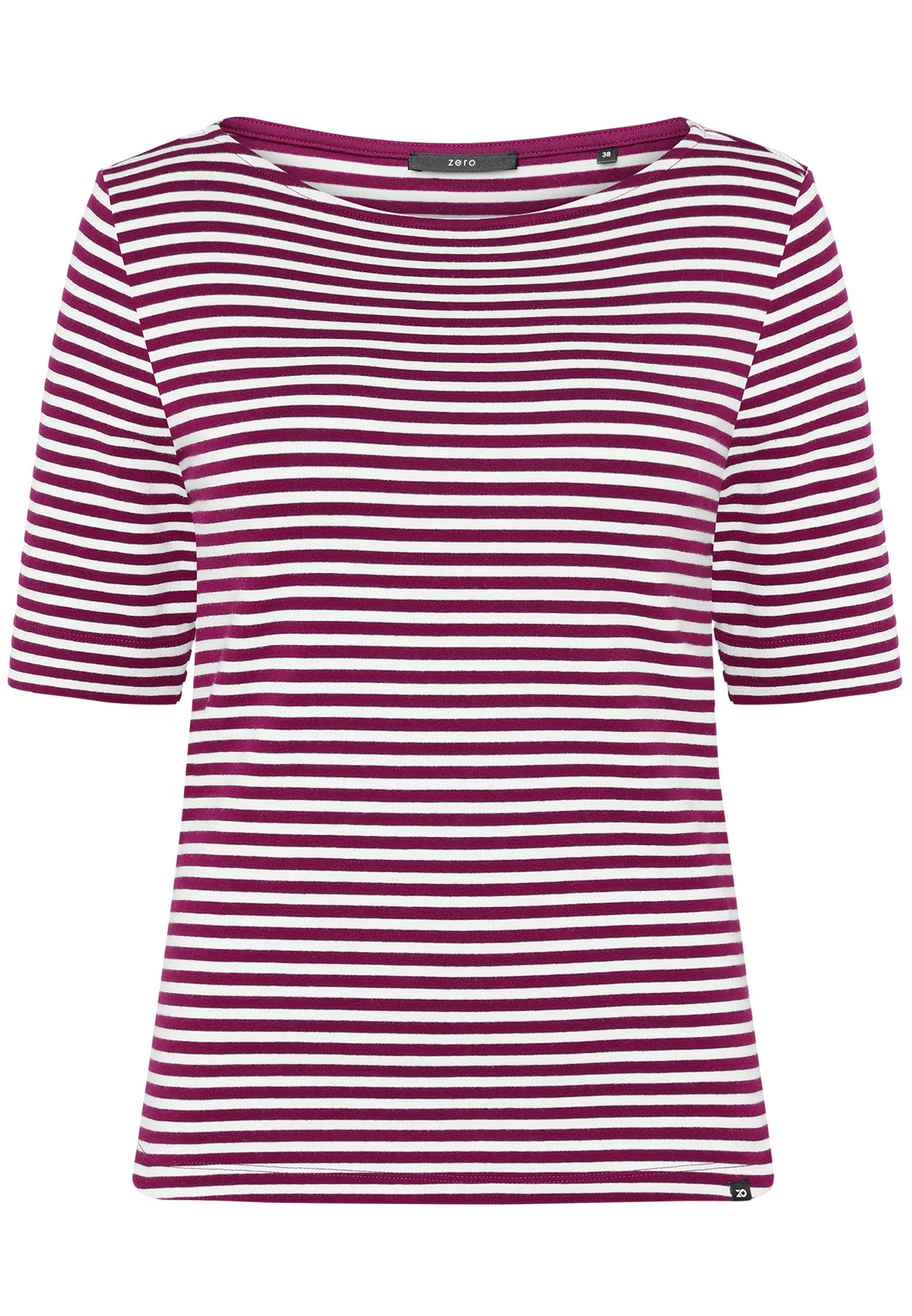 Zero Kurzarmshirt Damen mit U-Boot Ausschnitt (1-tlg) Material günstig online kaufen
