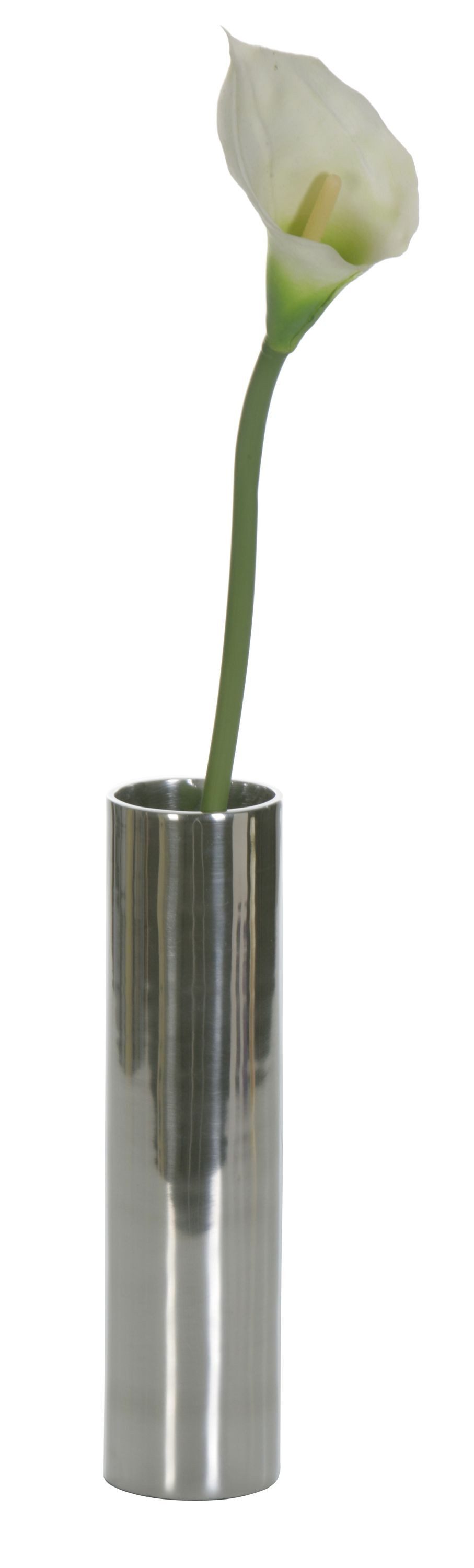 ARTRA Tischvase Aluminium Vase "Zylindrisch" - Dekovase silber Tischvase Bl günstig online kaufen