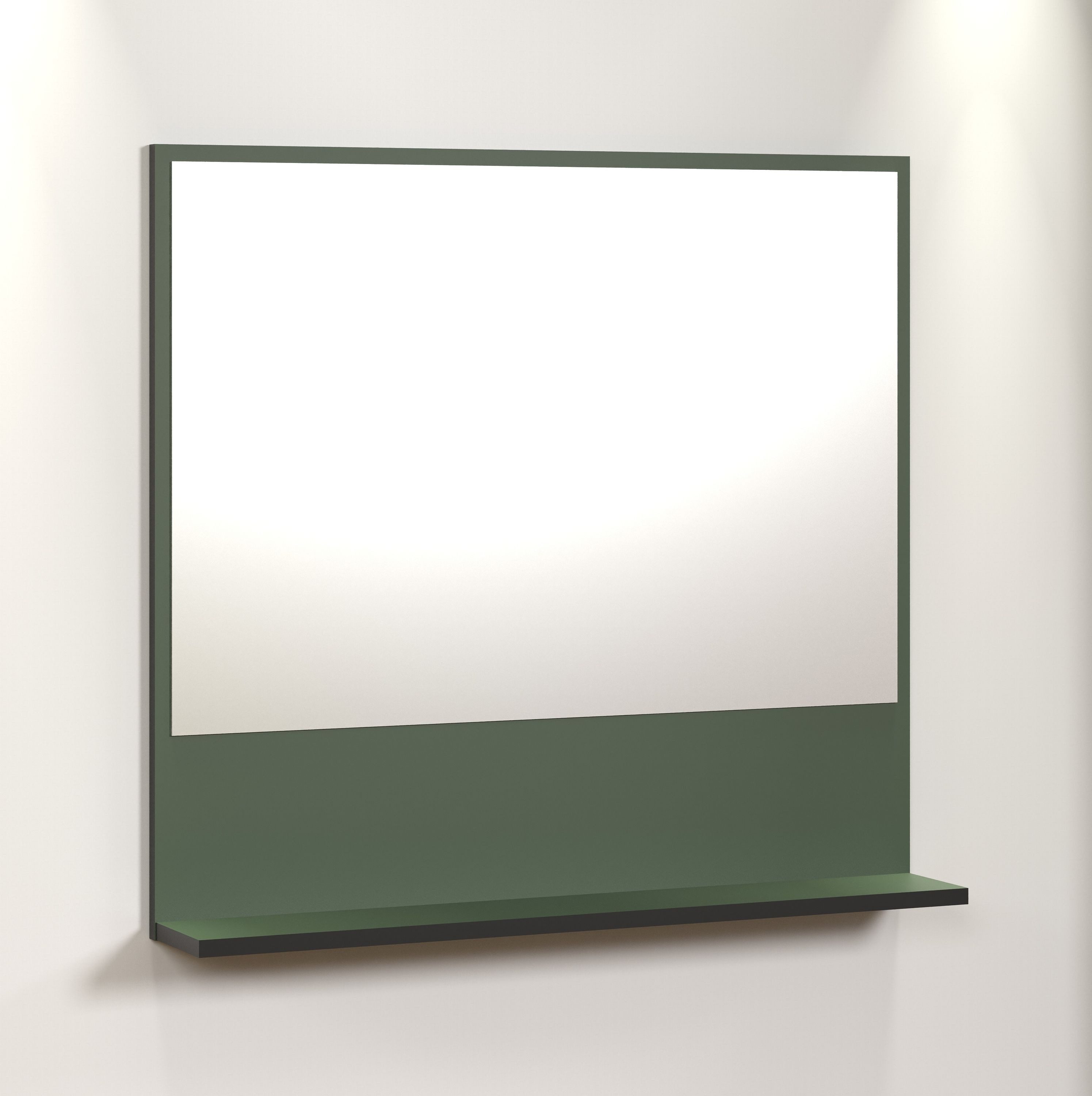 trendteam Wandspiegel (Spiegel), Wandspiegel Badspiegel mit Ablageboden 80x74x14cm