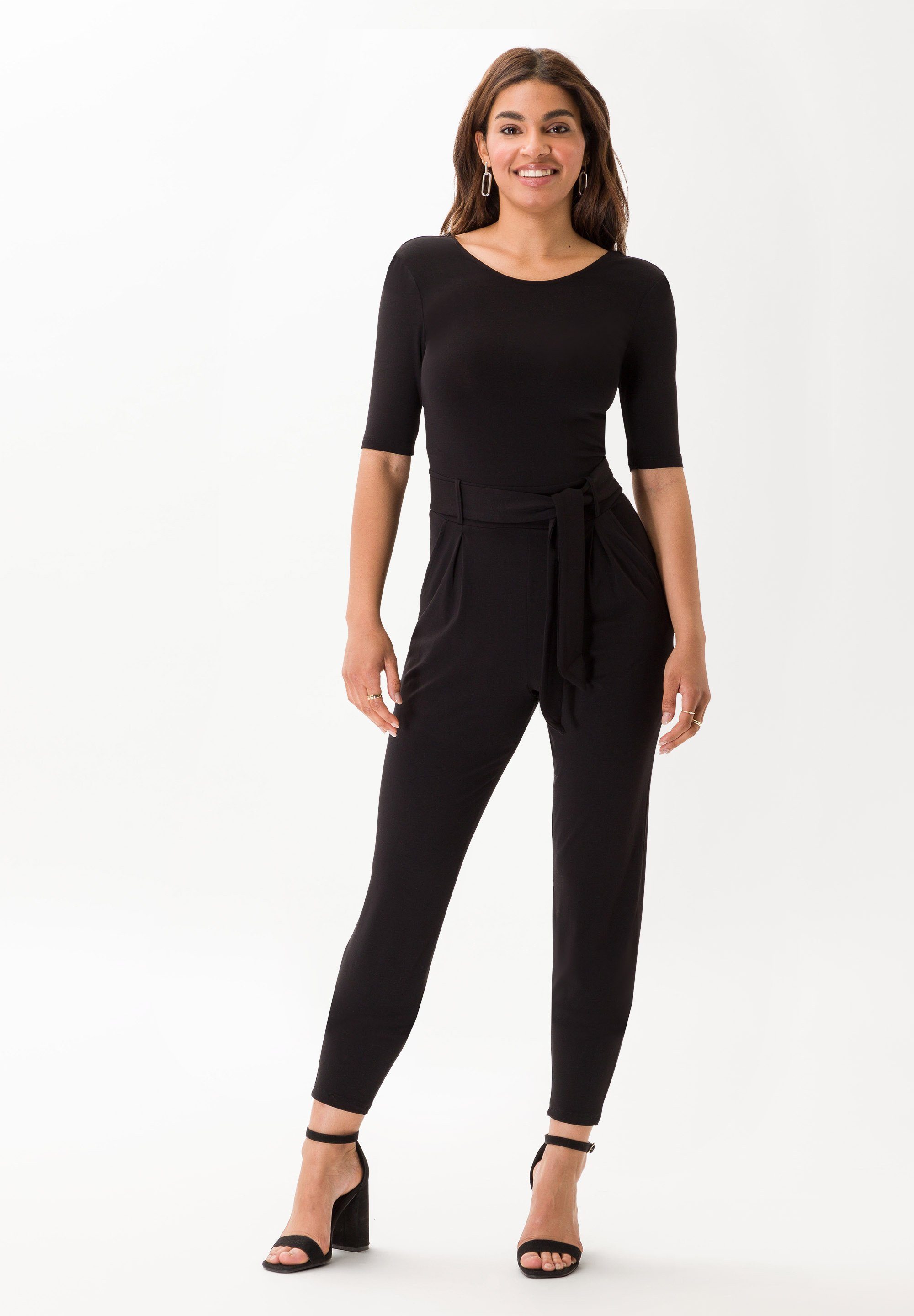 Les Lunes Jumpsuit schwarz Layla Viskose LENZING™ ECOVERO™