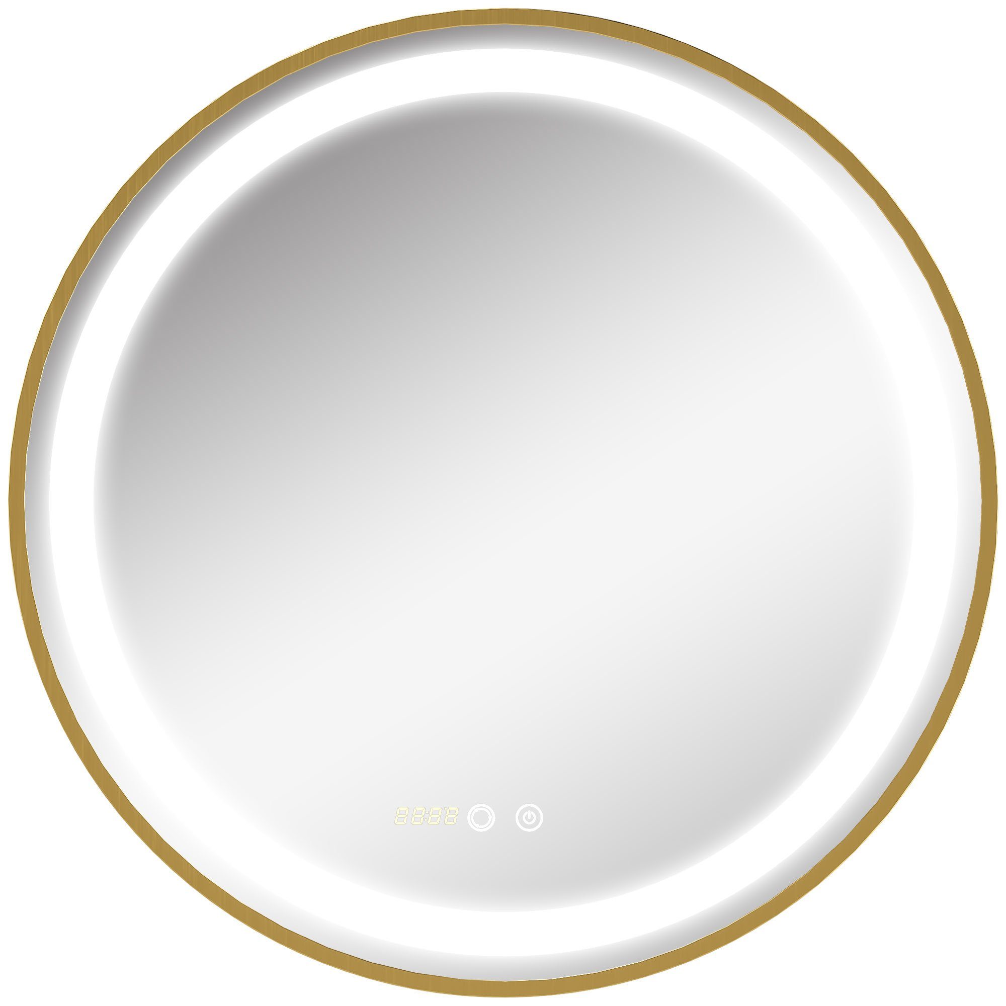 Kleankin Spiegel Badspiegel, Wandspiegel mit LED-Leuchte günstig online kaufen