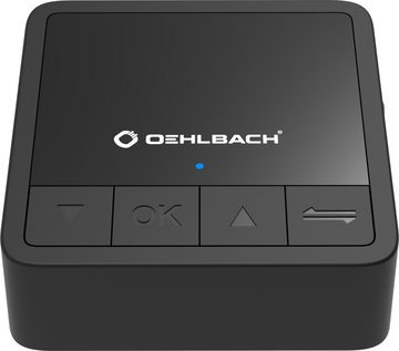 Oehlbach BTR Innovation 5.2 Bluetooth® Transmitter / Receiver Bluetooth Hi-Fi-Adapter 3,5 mm Klinkenbuchse, Bluetooth 5.2, 20h Akku, Qualcomm QCC3040-Hauptchip, OLED Display