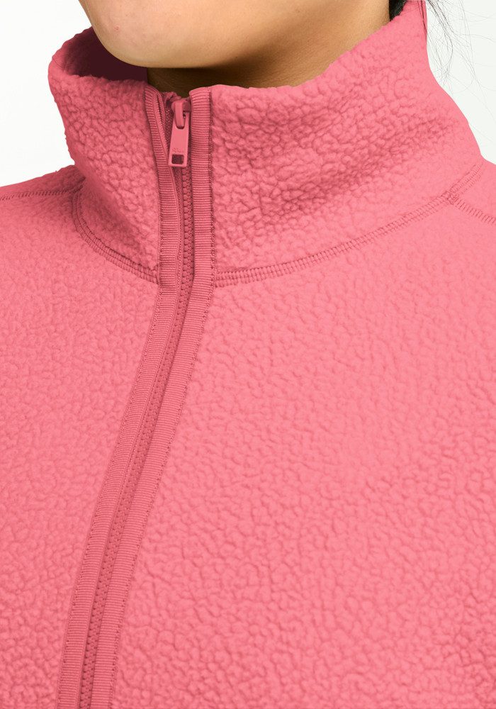 Jack Wolfskin Fleecejacke LITE CURL FZ W mit weichem Material, atmungsaktiv, schnell trocknend, windabweisend
