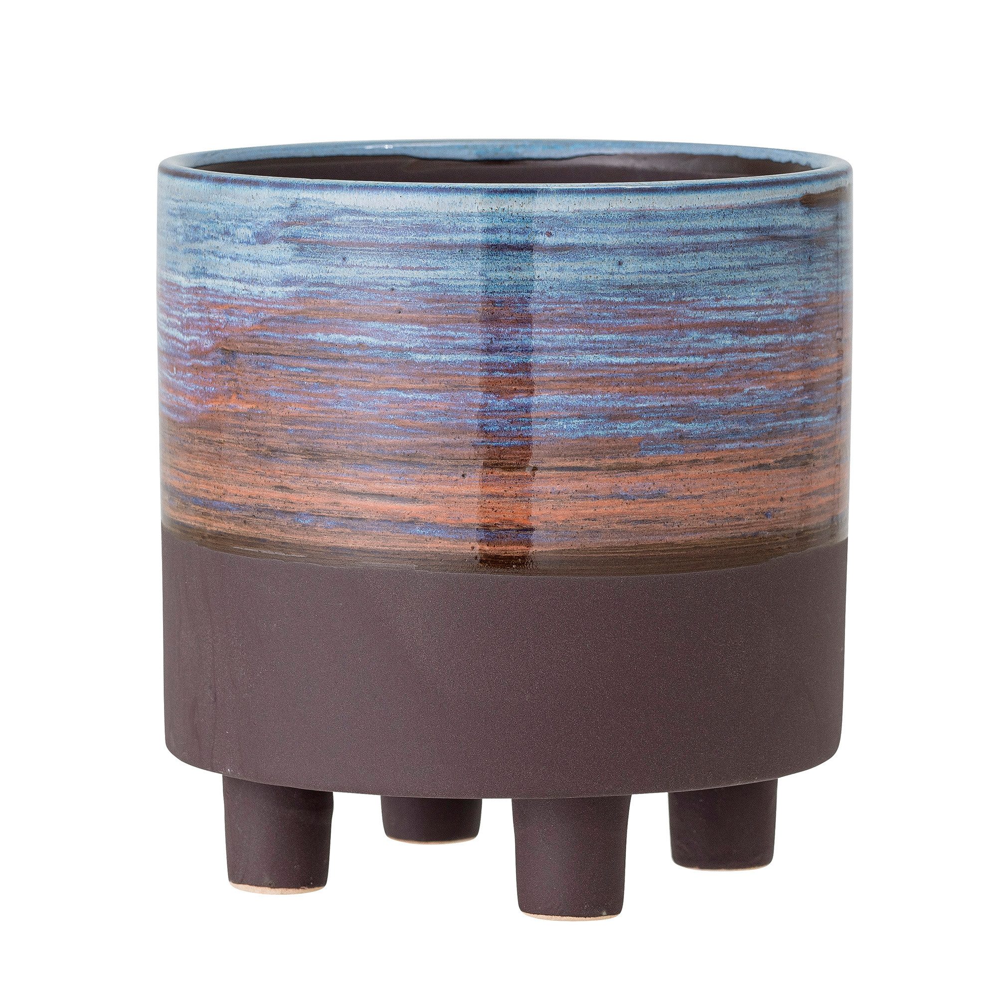 Bloomingville Blumentopf Bloomingville Blumentopf MAES Blau 15 cm