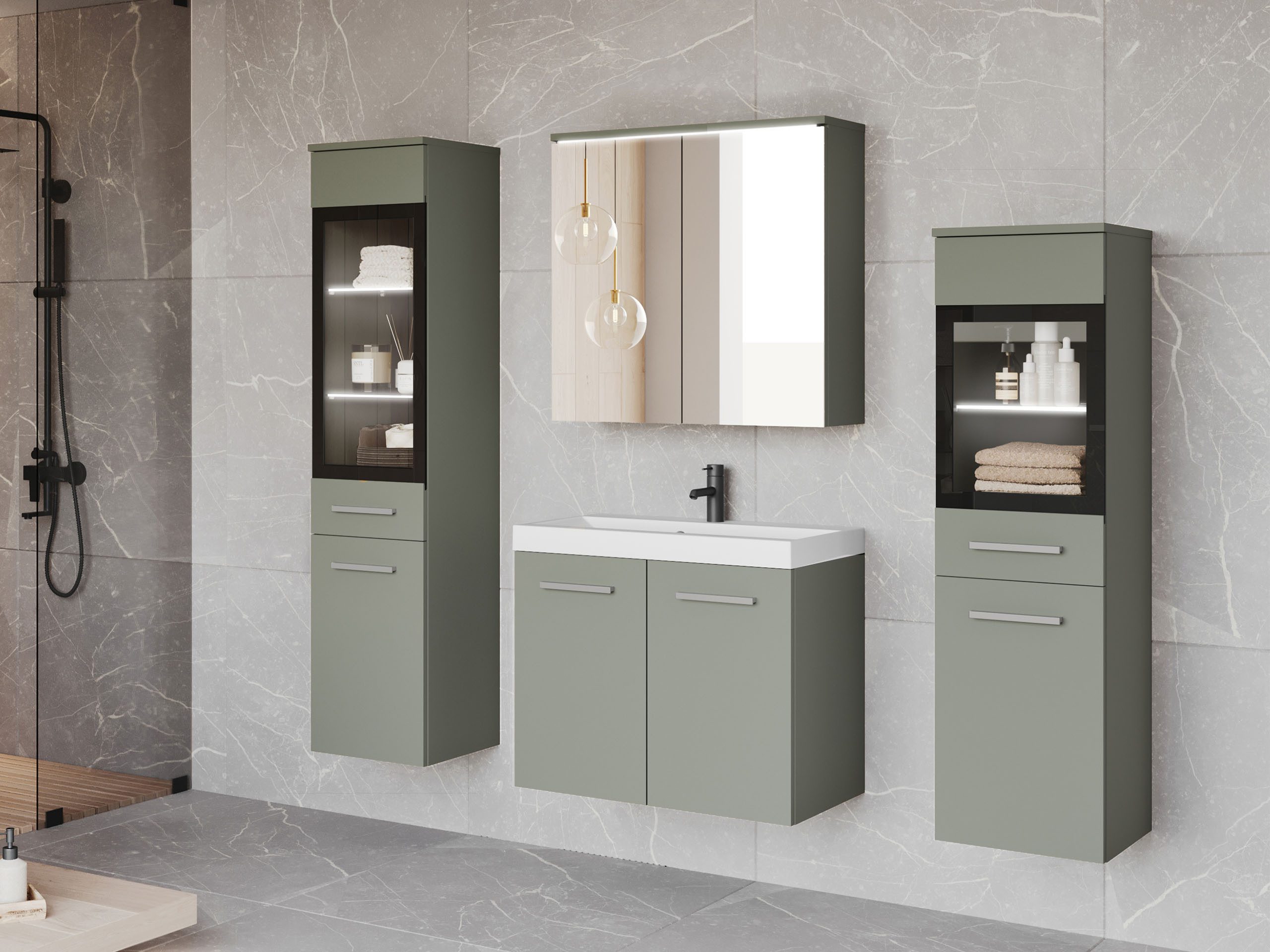 MIRJAN24 Badmöbel-Set Madrit II, (5er-Set, Waschbeckenschrank, günstig online kaufen