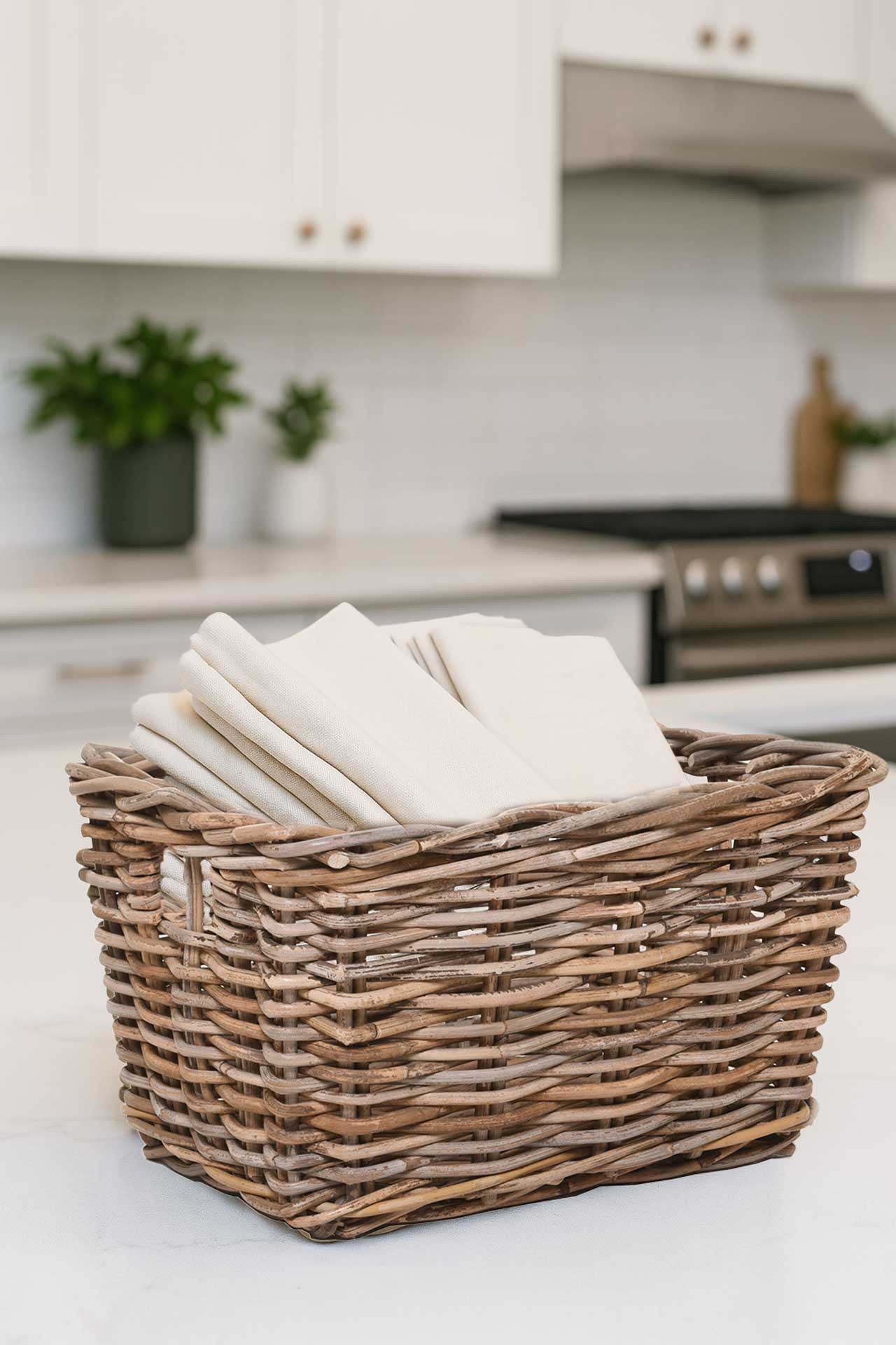 VIVANNO Regalkorb Rattan CESTA Kasten - Natur Geflochten (1 St), 26x33x20 c günstig online kaufen