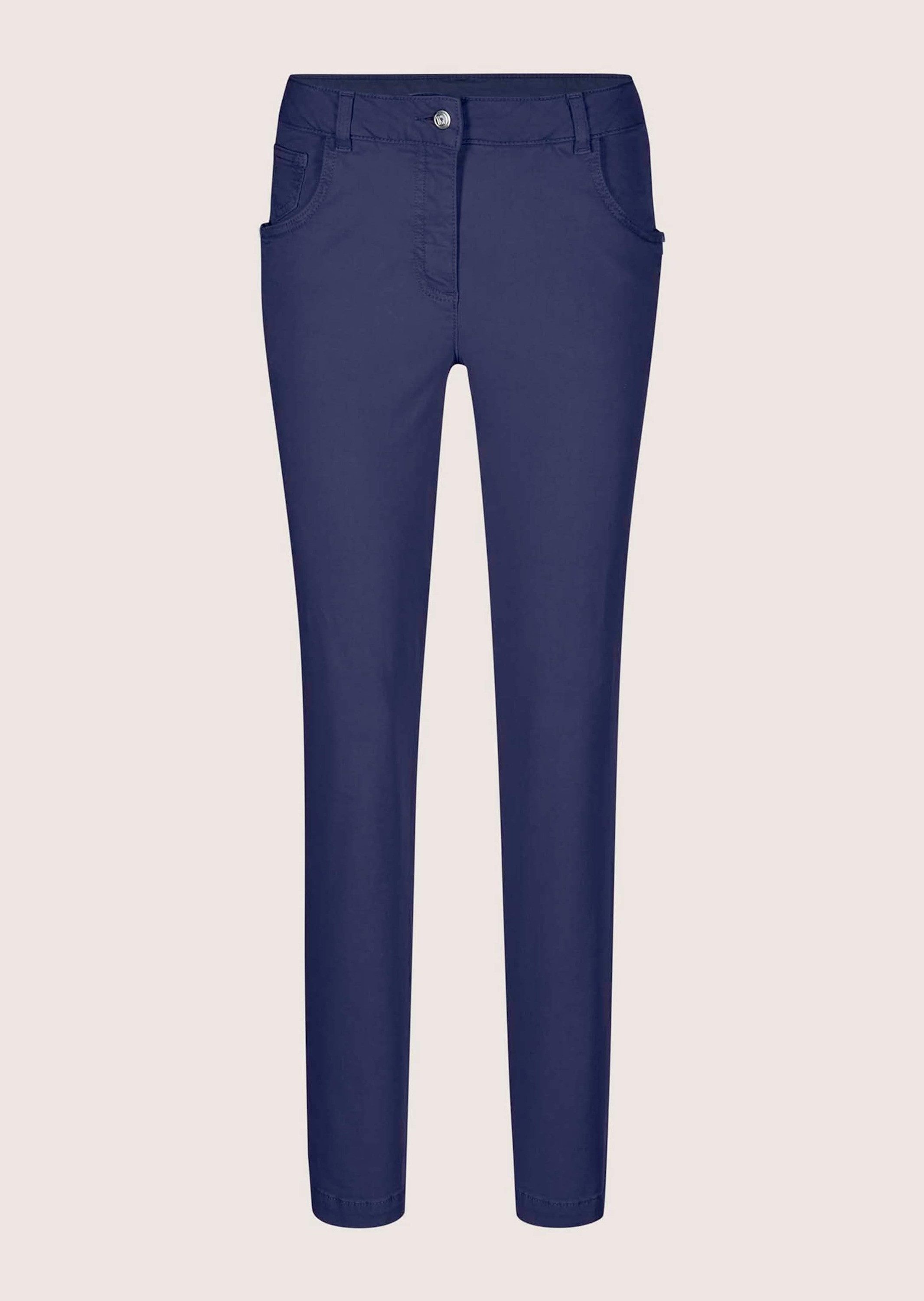 Stoffhose Schlanke Five-Pocket mit Stretch-Komfort