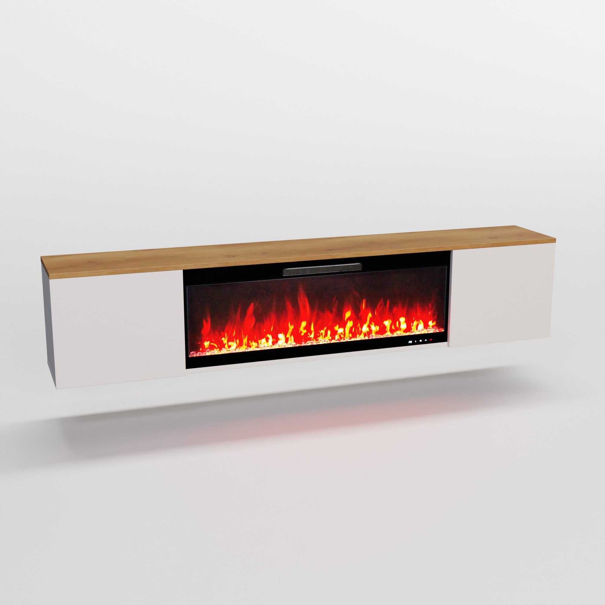 GLOW FIRE Elektrokamin Sideboard CW7 mit Core 106, täuschend echte Flamme mit Heizleistung bis 1500W & Knisterfunktion