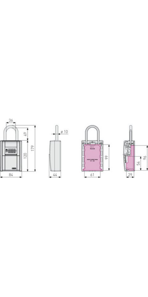 Thumbnail - ABUS Schlüsseltresor 83855