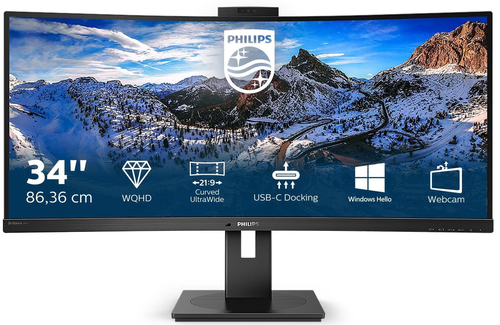 Philips Philips 346P1CRH (3440 x 1440, 4 ms Reaktionszeit, 100 Hz, VA Panel)