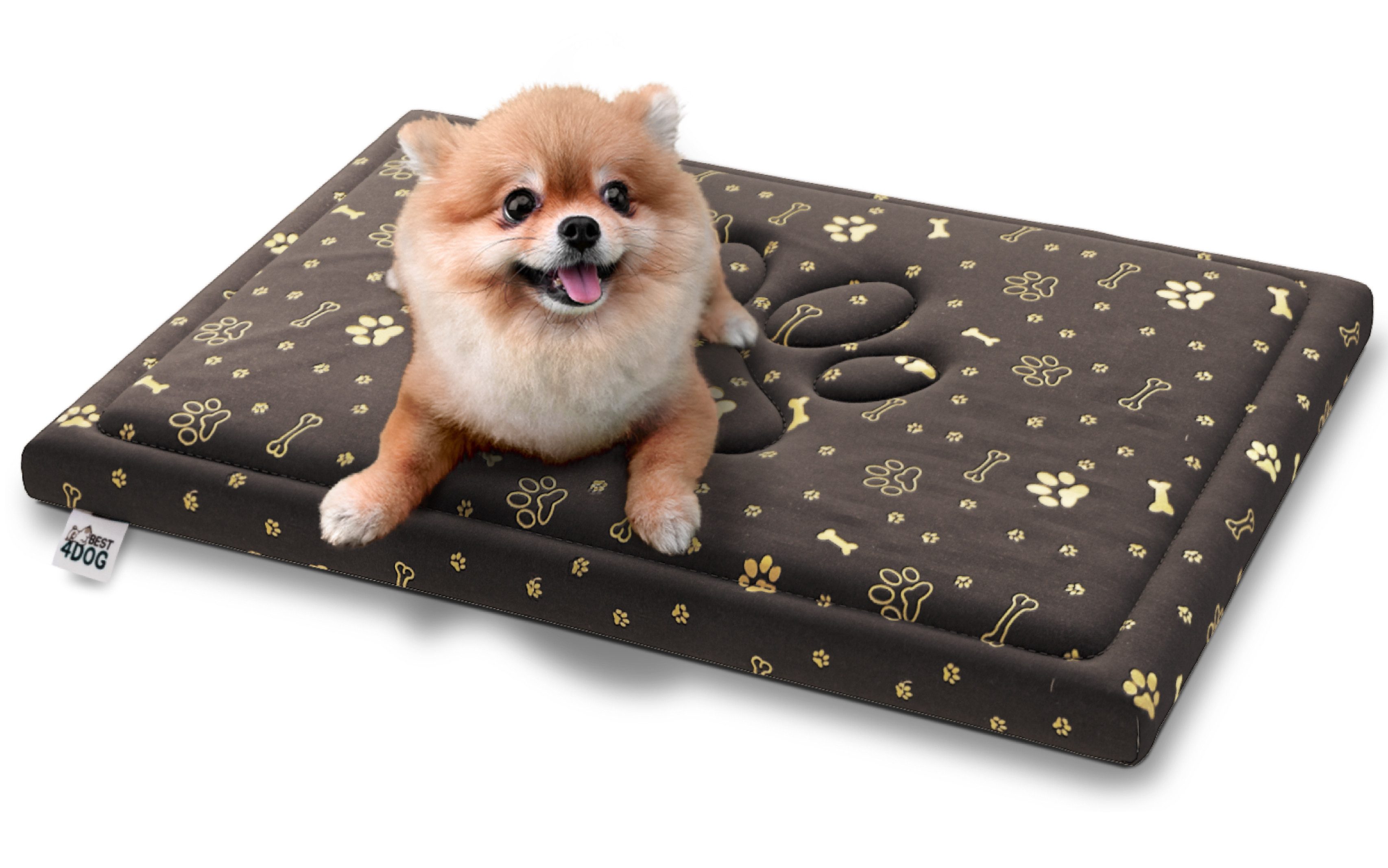 FDM Hundematratze PUDDY Hundebett Hundematte 60x70, 70x100, 70x130 cm Hundekissen, Tierbett Tiermatte wasserdicht Bezug abnehmbar und waschbar