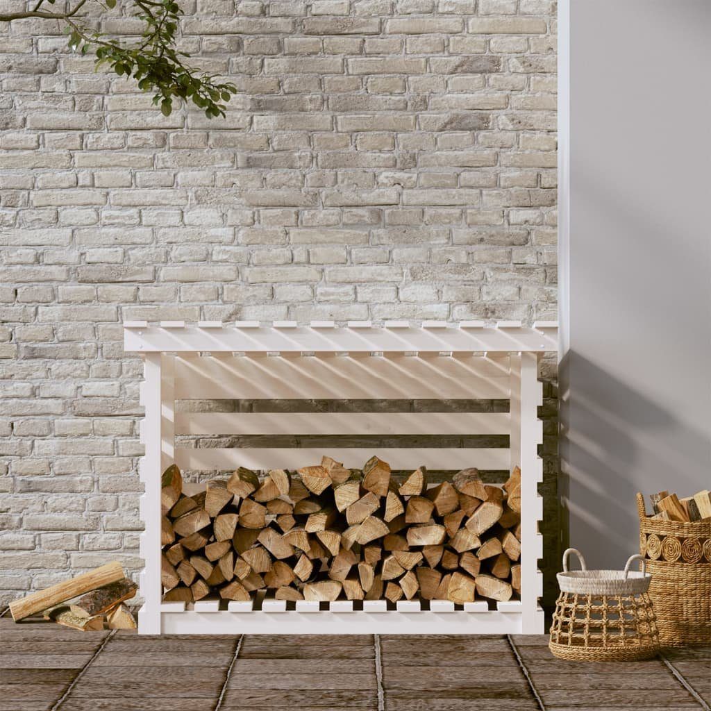 vidaXL Kaminholzregal 108 x 73 x 79 cm Kaminholzregal Brennholzregal Kaminholzlager Holzlage, BxTxH:108x73x79 cm