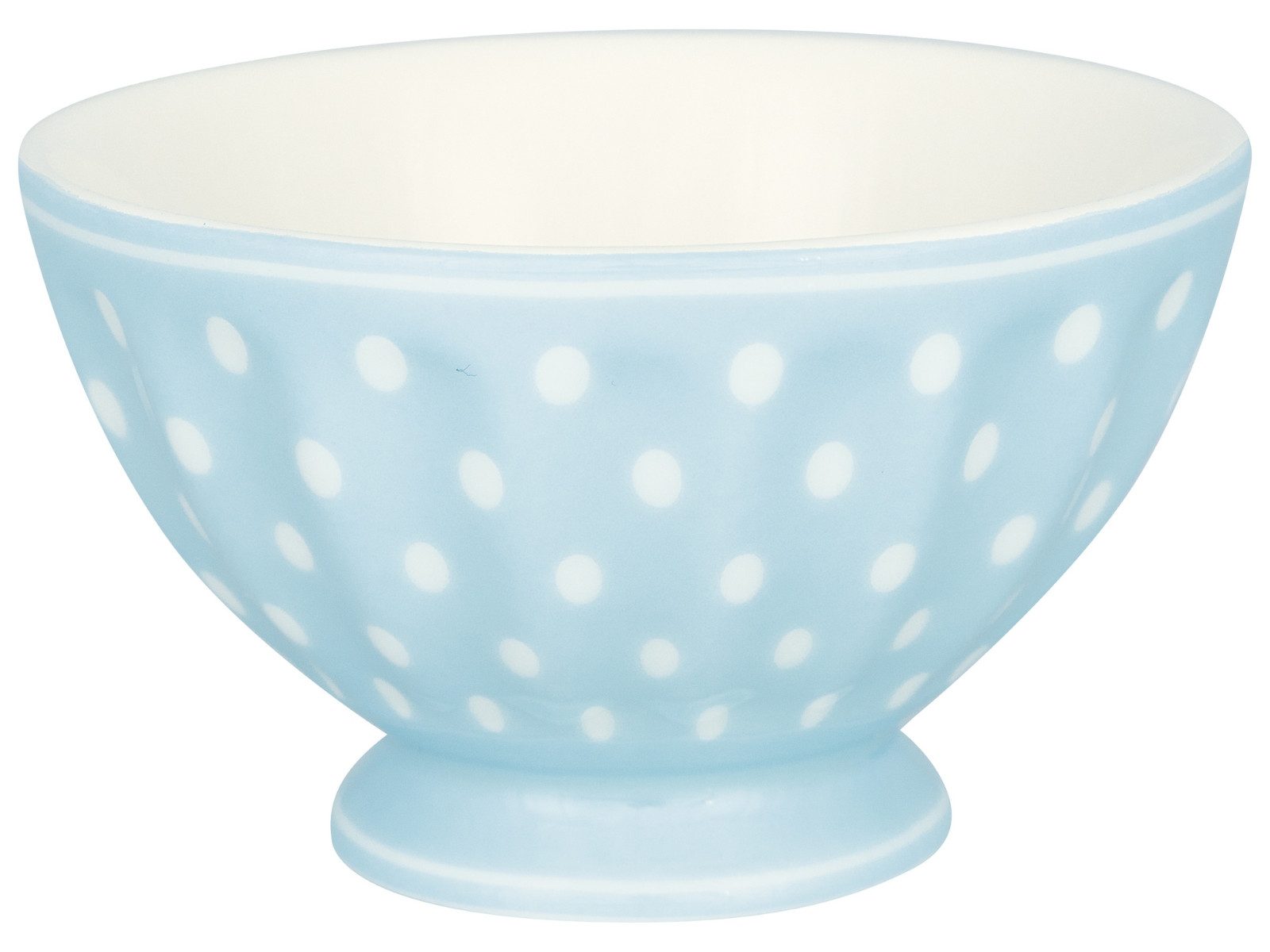 Greengate Dessertschale Dotty French Bowl medium pale blue 10cm, Steingut, (Dessertschalen)
