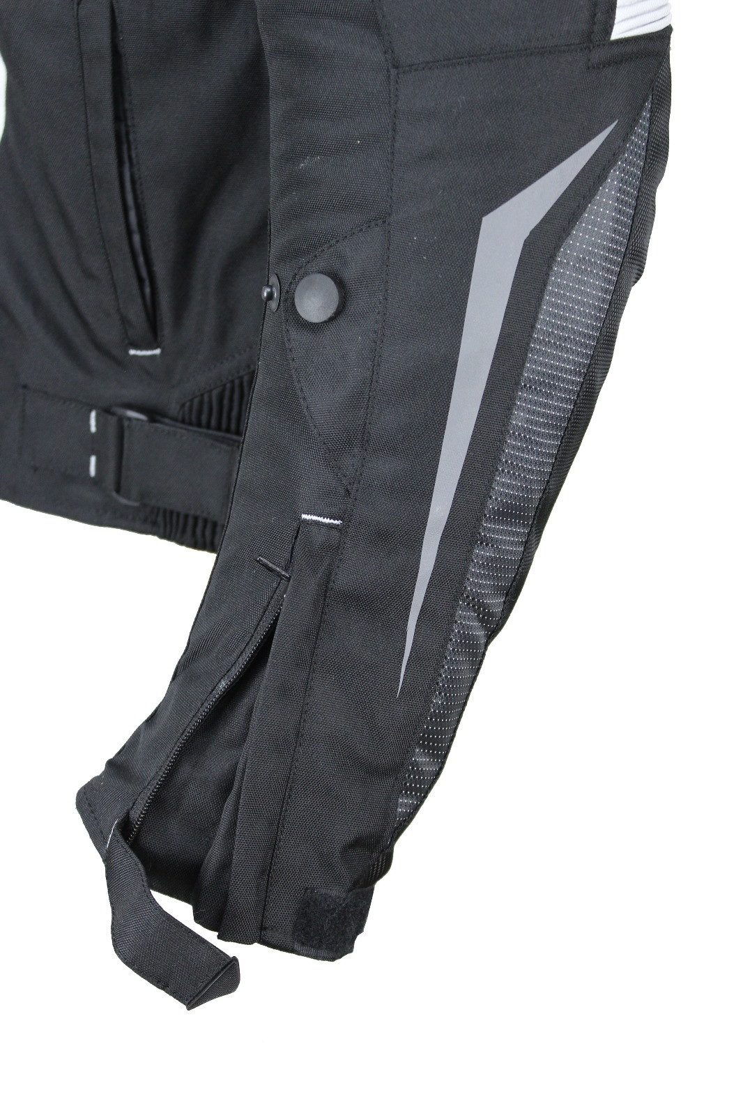 Alpha Speeds Motorradjacke Herren Biker Textil Jacke Wasserdicht Sport Touring Jacke Protektoren (Trennbare Innenjacke: All Season) Belüftungssysteme, SPORT Weiß