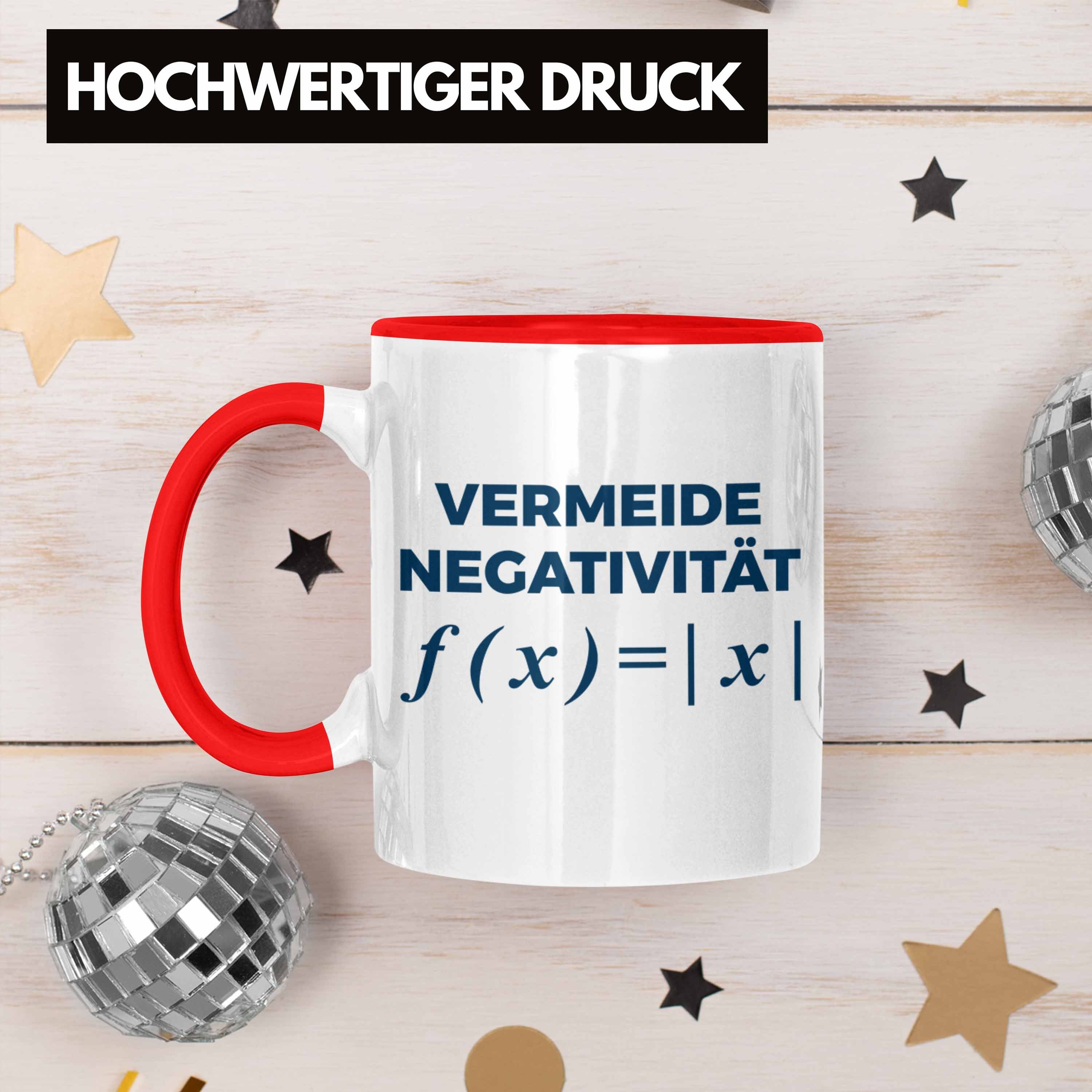 Trendation Tasse Trendation - Mathelehrer Physiker Physik Tassen Mathematiker Spruch Rot Lustig Kaffeetasse Tasse Geschenk Mathestudent