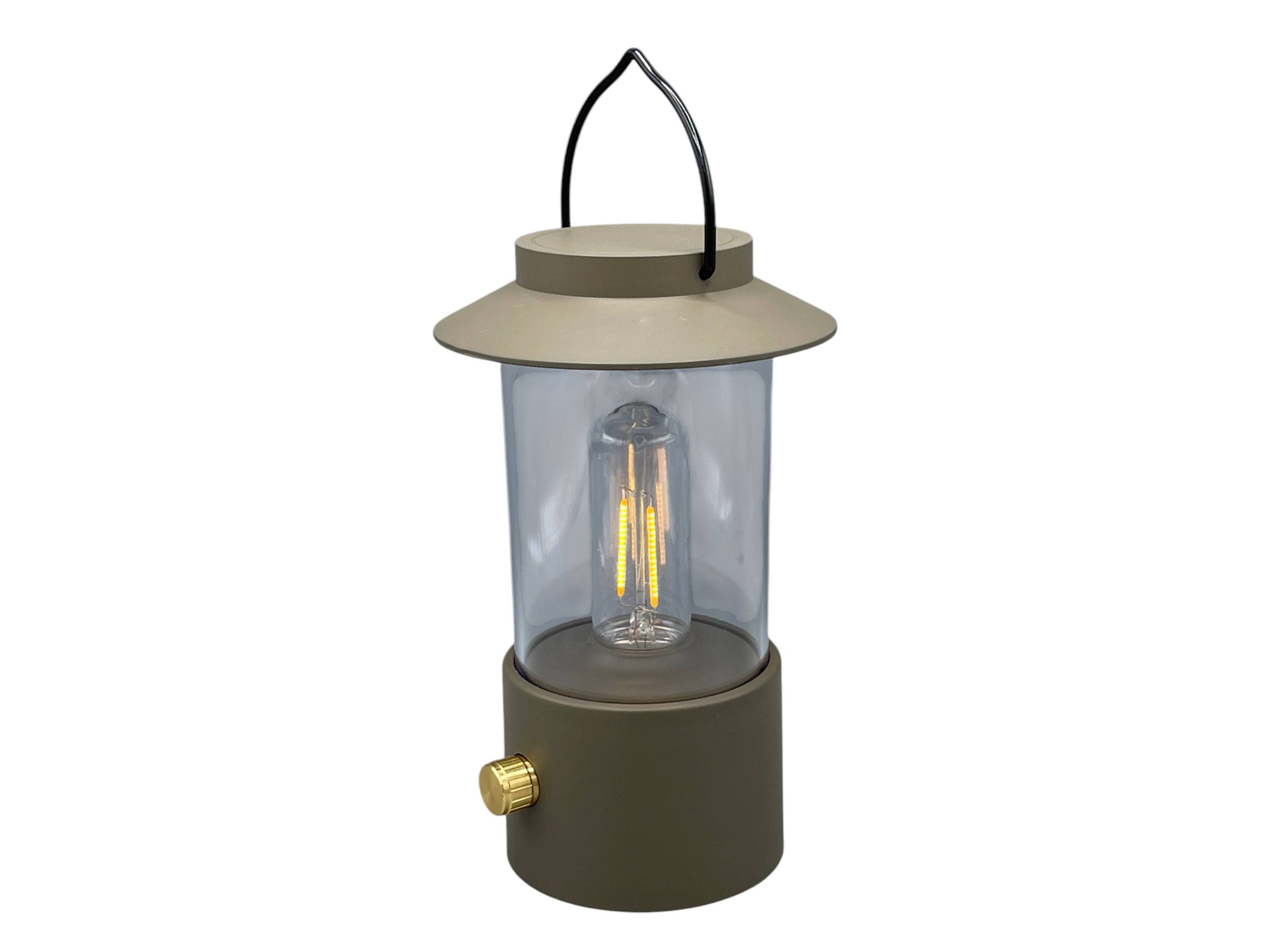 Coen Bakker Deco BV LED Tischleuchte Portable Light, Dimmfunktion, LED, warmweiß, außen taupe dimmbar retro Filament LED 18,5cm (24cm)