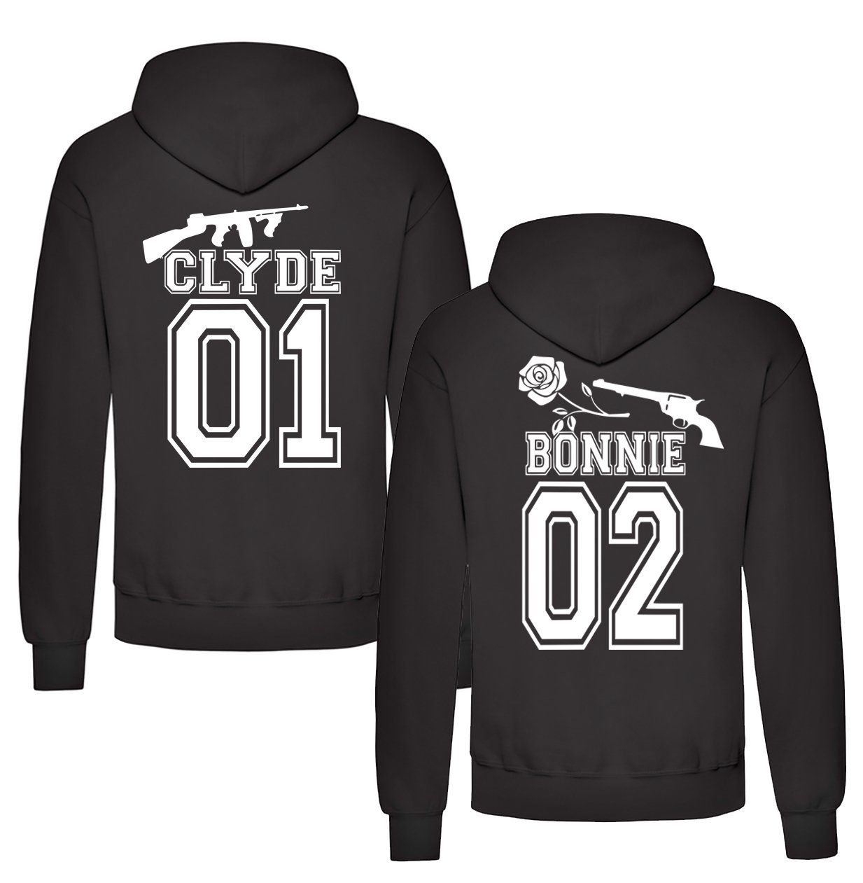 Couples Shop Kapuzenpullover Gangster Paar Hoodie Pullover mit modischem Print