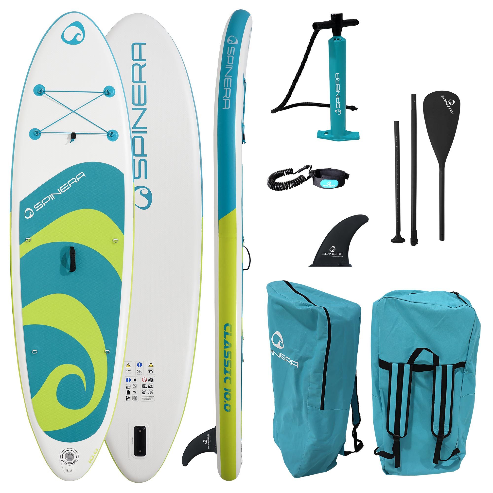 Spinera SUP-Board SPINERA SUP CLASSIC 10.0 PACK 2 iSUP aufblasbar Surfboard, Stand Up