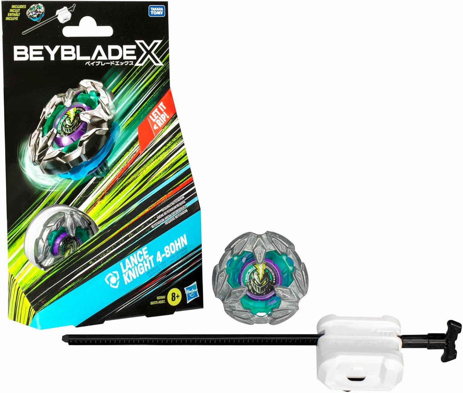 Hasbro Speed-Kreisel Hasbro G0175; G0184 - BEYBLADE X Starter Set - LANCE KNIGHT 4-80HN