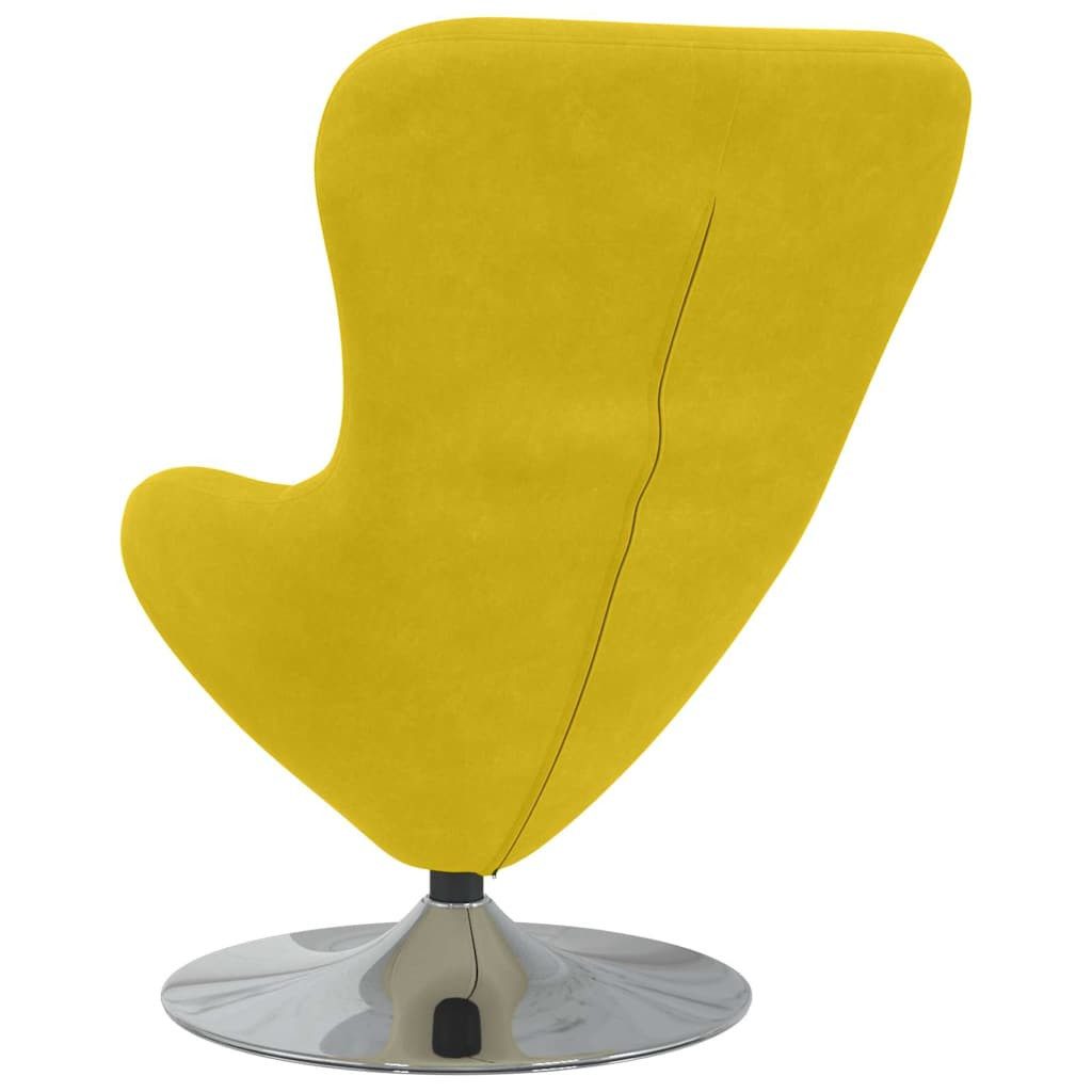 vidaXL Sessel Eiersessel Gelb Samt (1-St)