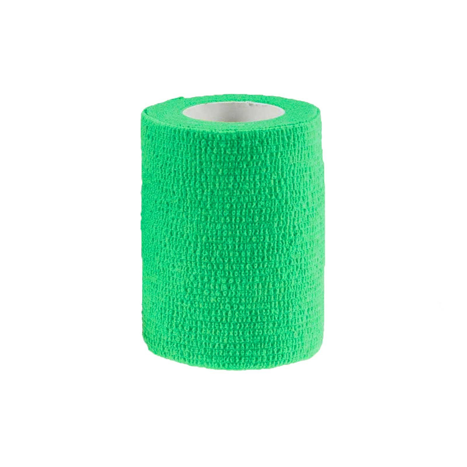 meDDio Pferdebandage 1/3/6 Haftbandagen Größe+Farbe wählbar - selbsthaftende Bandage, 1 Stück 7.5 cm hellgrün