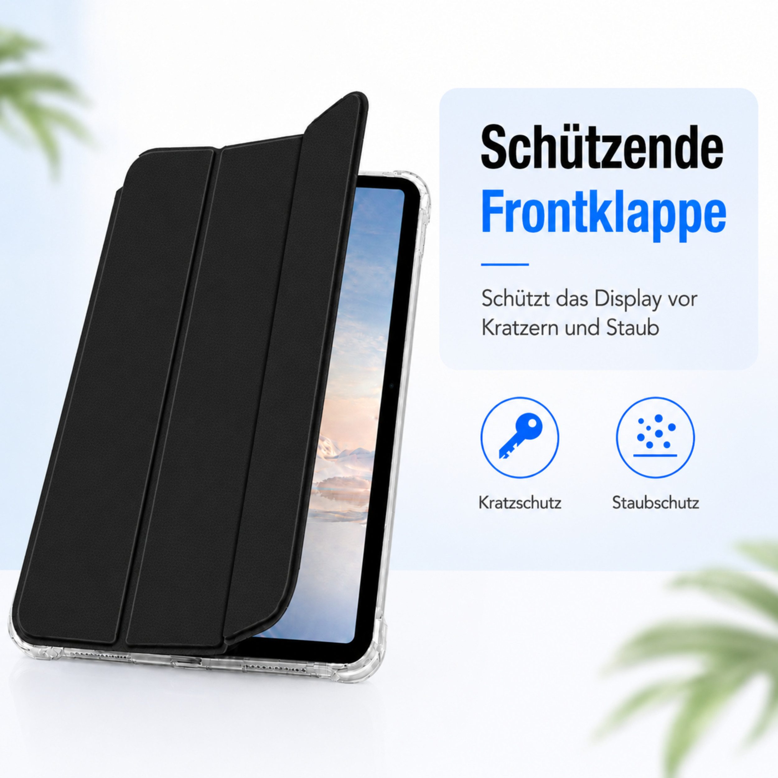 PlugUp Tablet-Hülle iPad Air 11" M4/M3/M2(2026/2025/2024), iPad Air 10,9" 5/4 Gen 2022/20 10,9/11 Zoll, iPad Air Hülle mit Stifthalter, dünn & transparente Rück – Bild 4 von 5