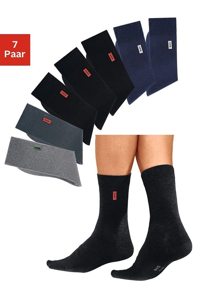 H.I.S Basicsocken (7-Paar) in angenehmer Baumwollqualität