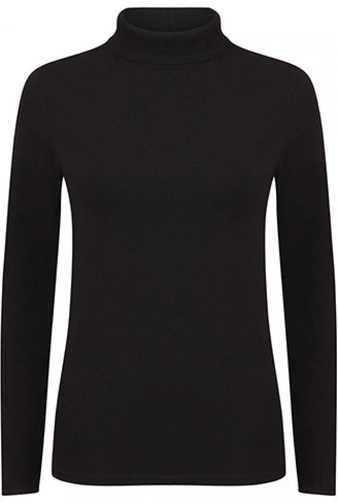 SF Women Sweatshirt Damen Feel Good Roll Neck Top / Single-Jersey