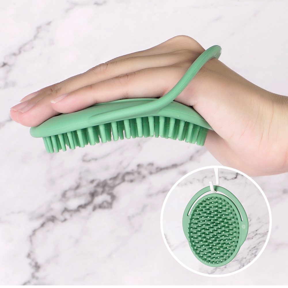 Haakaa Haarbürste Shampoobürste Duschbürste Badebürste aus SIlikon