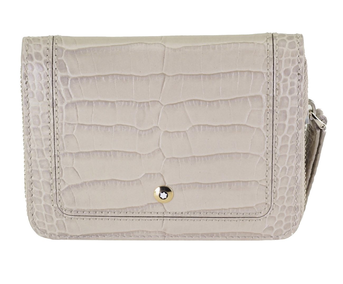 MONTBLANC Geldbörse La Vie De Boheme MB109608 Leder Münzbörse mit Reisverschluss, mit Montblanc Prägung und Emblem