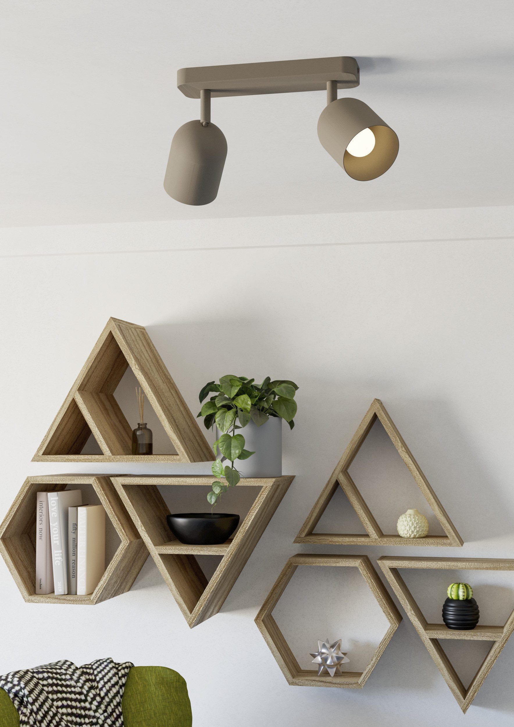 EGLO Deckenspot TILSTON Spotlampe - Stahl - E14 - 2X40W - IP20, ohne Leuchtmittel, Deckenlampe, Deckenstrahler, Strahler, L28 x B8 x H20,5 cm