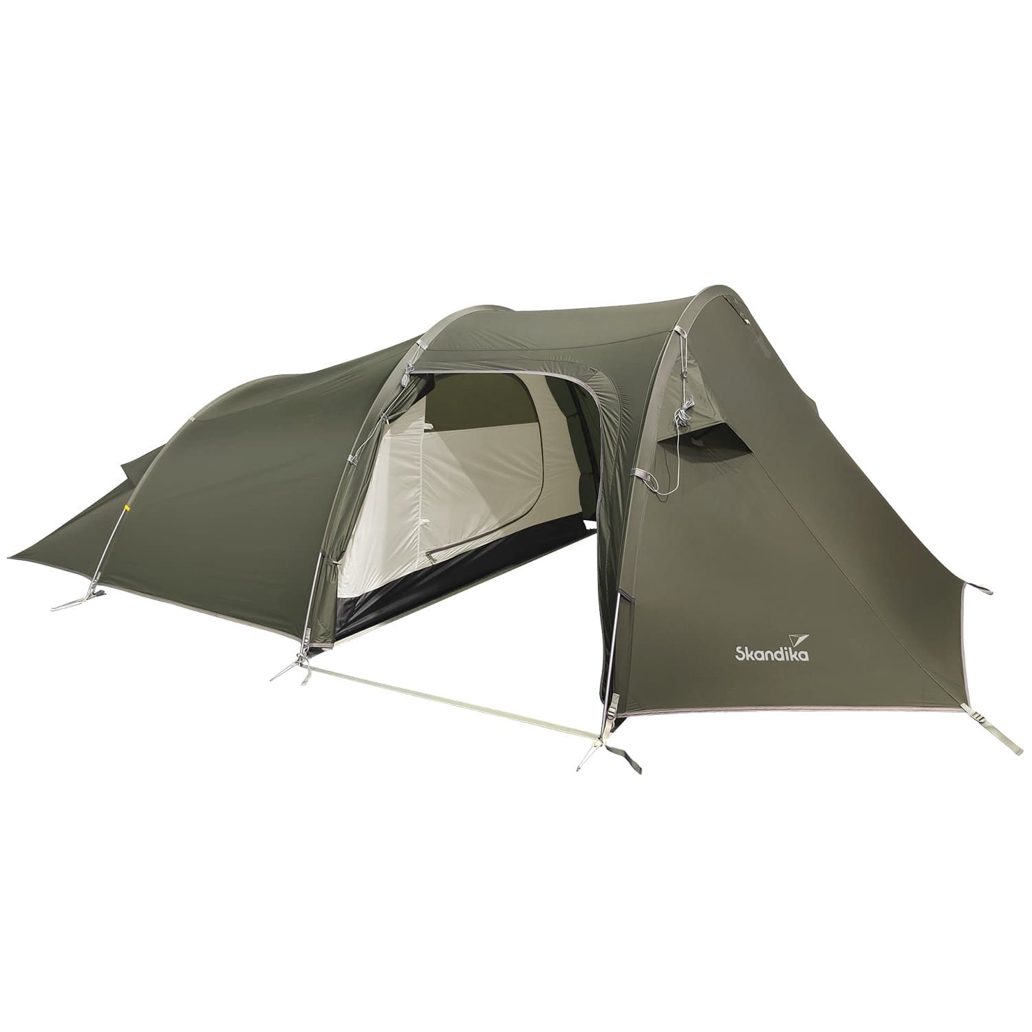 Skandika Tunnelzelt Trekkingzelt Oteren, Ultraleicht, Schneller Aufbau, Personen: 3, kleines Packmaß, wasserdicht, 3000 mm Wassersäule, Tunnelzelt