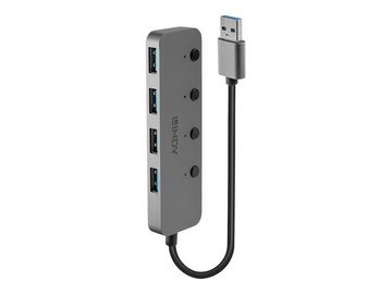 Lindy USB-Verteiler LINDY 4 Port USB 3.0 Hub mit Ein-/Ausschaltern 4 Port USB 3.0-Hub einz