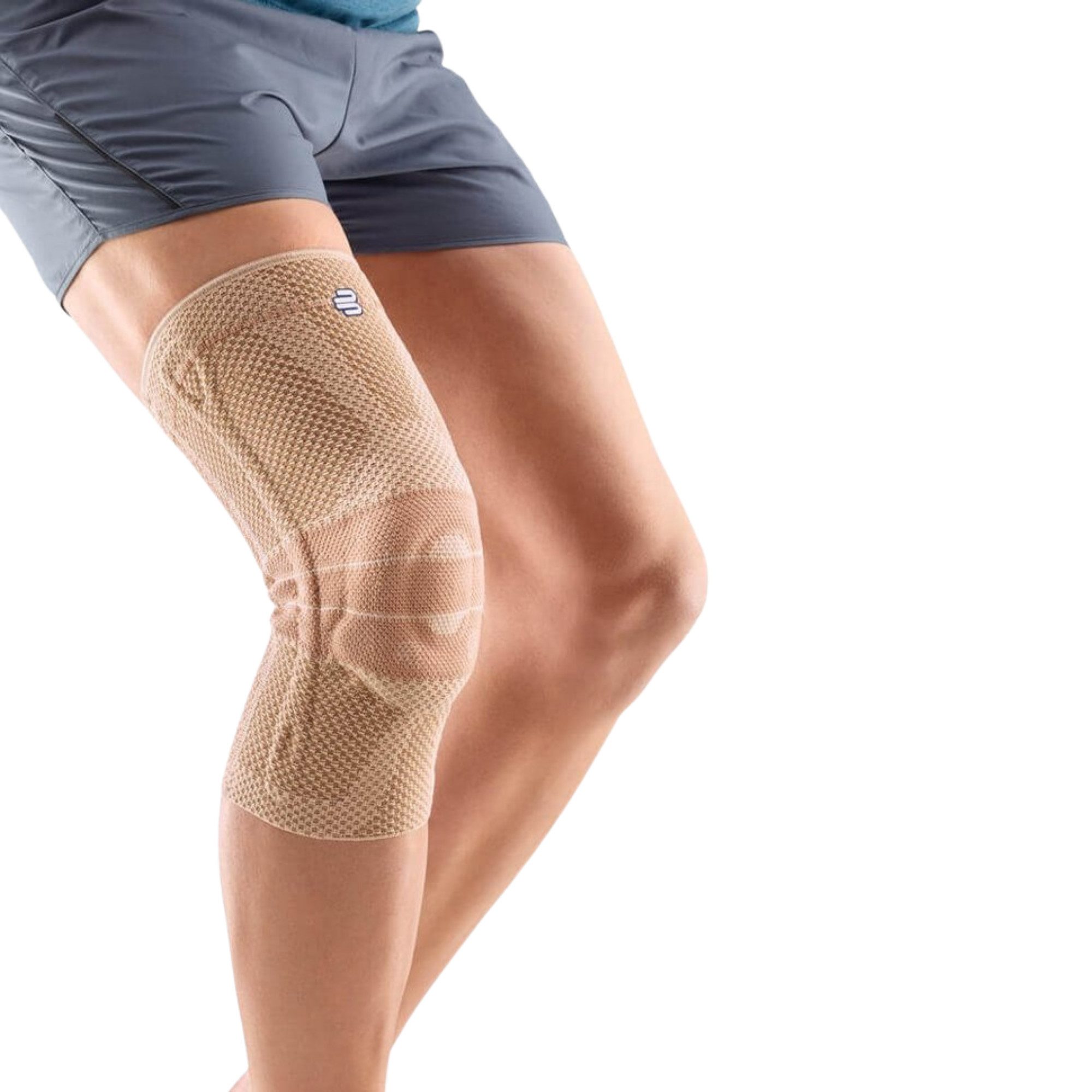 Bauerfeind Kniebandage GenuTrain Comfort Unisex mit Silikonrand, Beidseitig tragbar