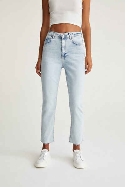 DeFacto Regular-fit-Jeans »Damen Regular-fit-Jeans VINTAGE STRAIGHT«