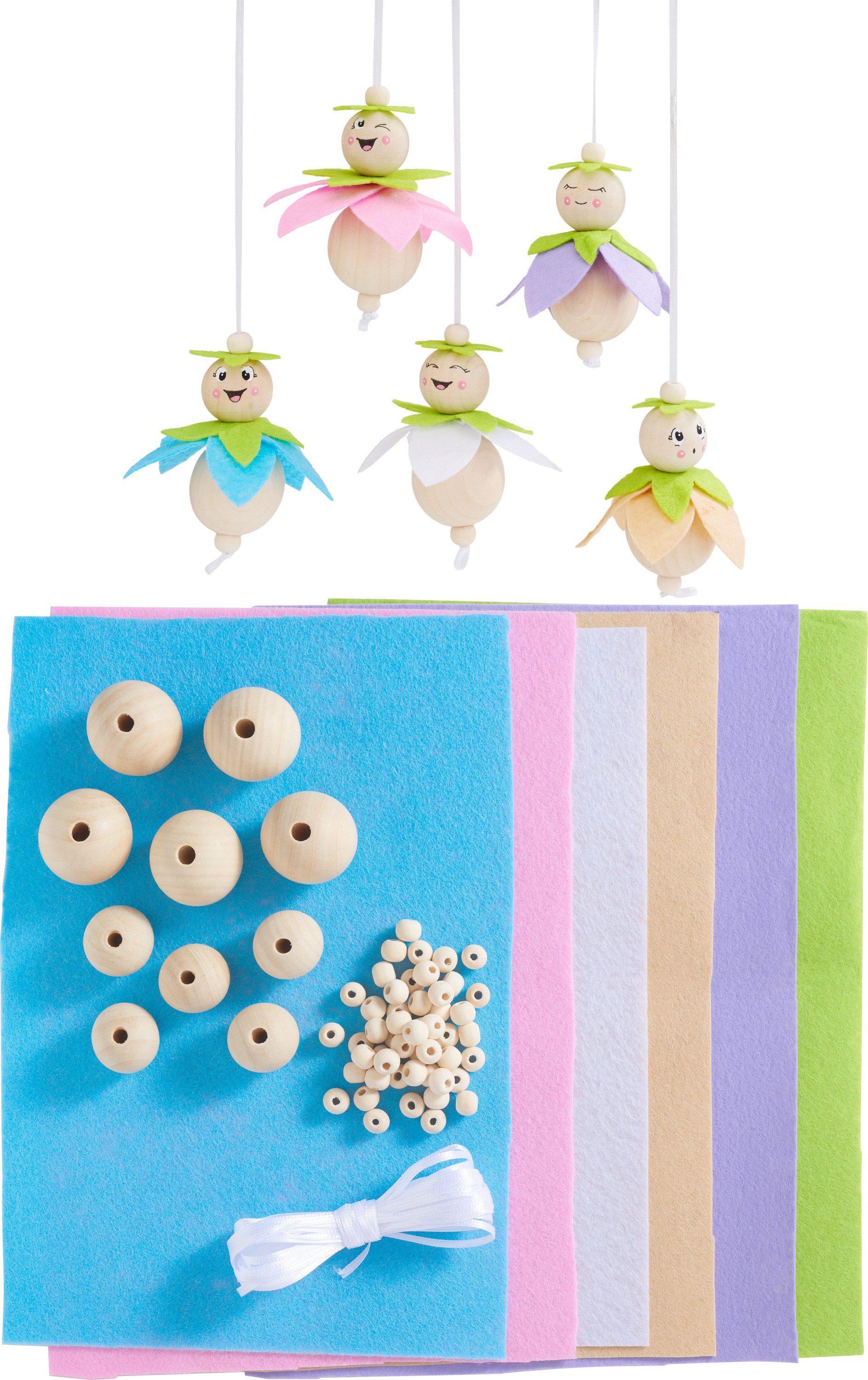 VBS Kreativset Blütenfeen, (30-tlg), Bastelset