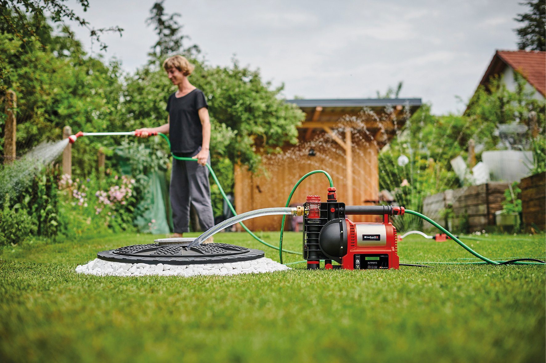 Einhell Hauswasserwerk GE-AW 1246 N FS, 4600 l/h max. Fördermenge