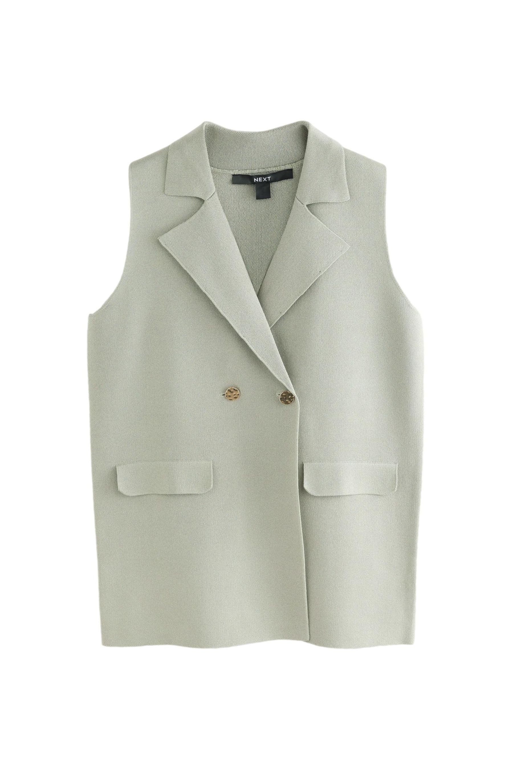 Next Anzugweste Edler gestrickter Westen-Blazer mit Ziertaschen (1-tlg) günstig online kaufen