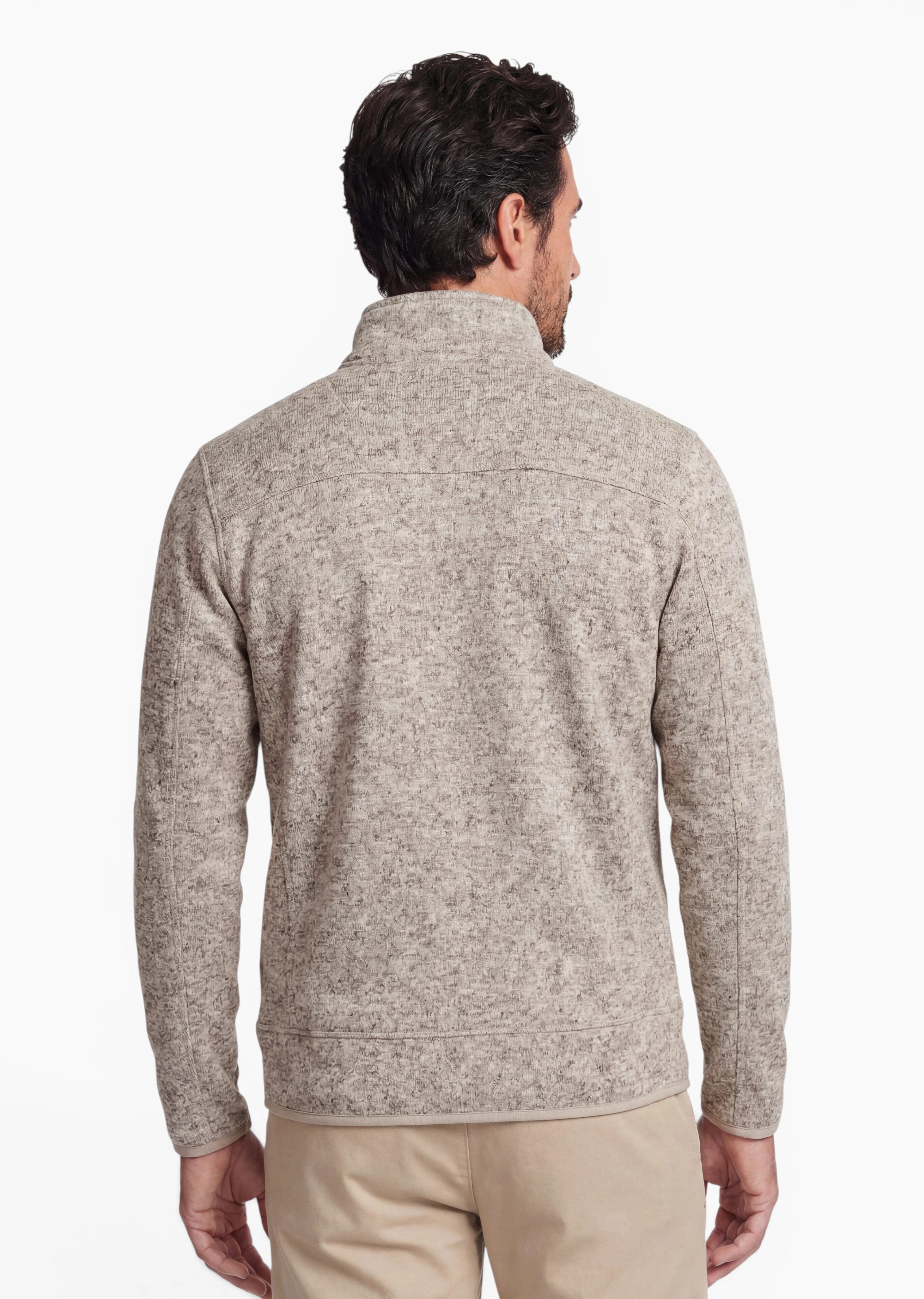 Alpenwert Fleecejacke Herrren – Outdoor- & Freizeitjacke, Weich und Atmungsaktiv Ideal als Outdoorjacke oder wärmende Midlayer – Bild 4 von 5