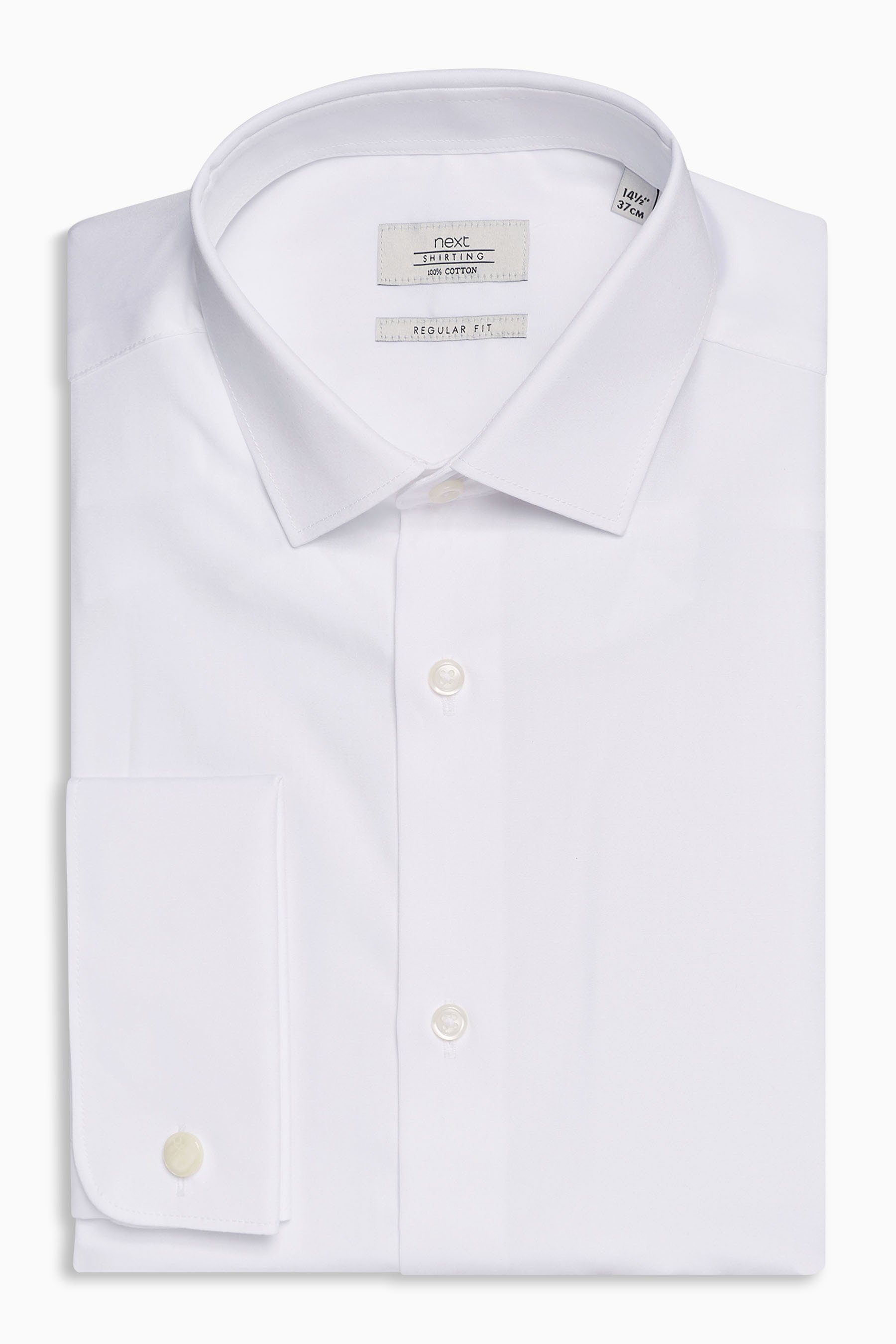 Next Langarmhemd Regular Fit Hemd aus Baumwolle (1-tlg)