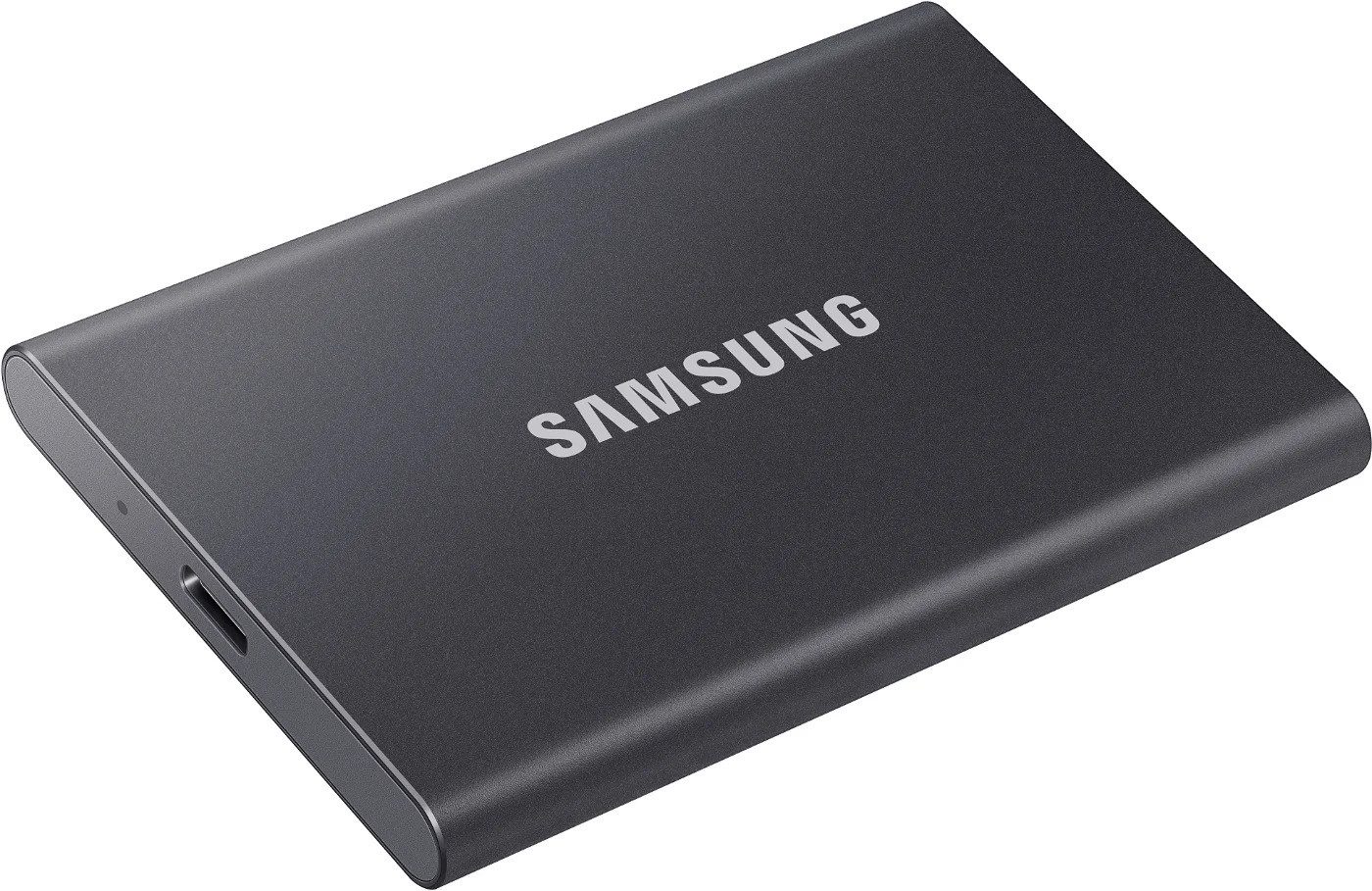 Samsung Portable SSD T7 4TB Titan Grey externe SSD (4 TB) 1050 MB/S Lesegeschwindigkeit, 1000 MB/S Schreibgeschwindigkeit