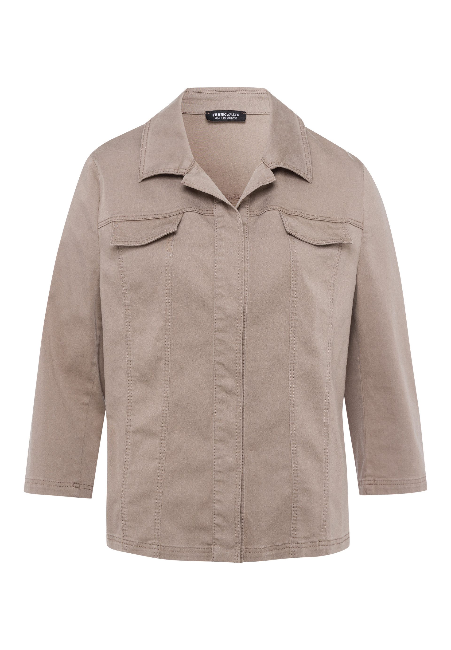 FRANK WALDER Kurzjacke mit verdeckten Druckkknöpfen