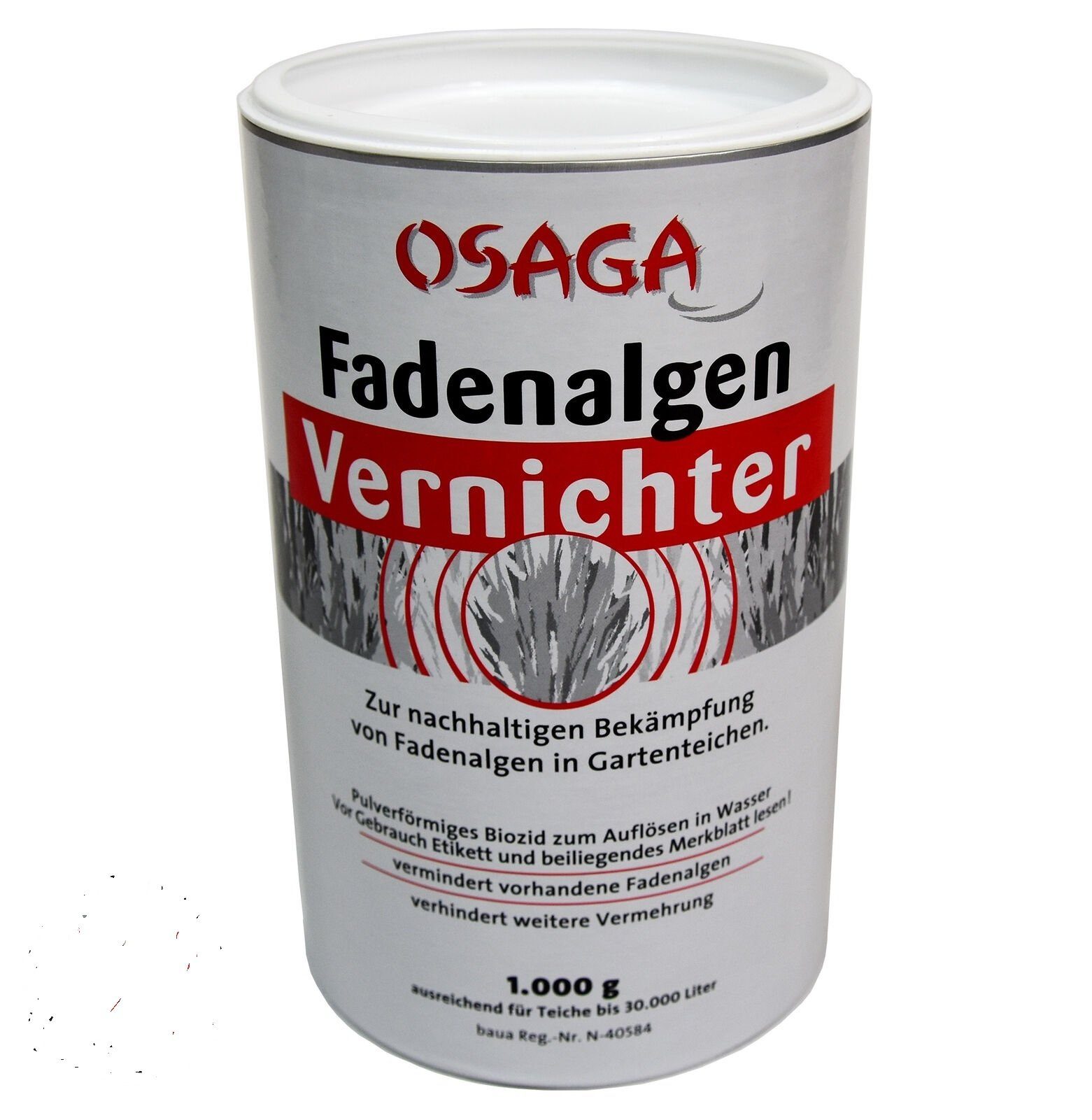 Gartenpflege-Set Osaga Fadenalgenvernichter 1 Kg für 30 Qbm