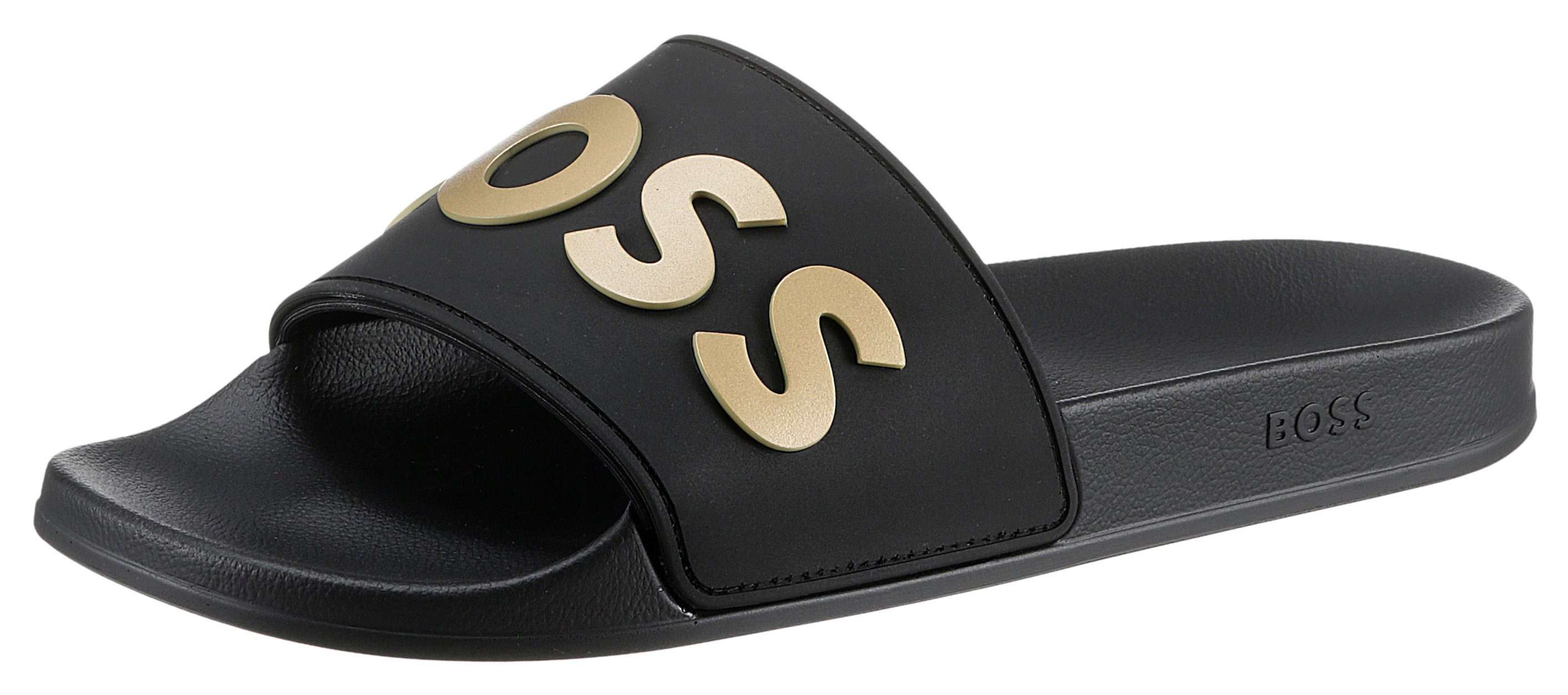 BOSS Kirk Slide Badepantolette, Sommerschuh, Poolslides, Schlappen, mit BOS günstig online kaufen